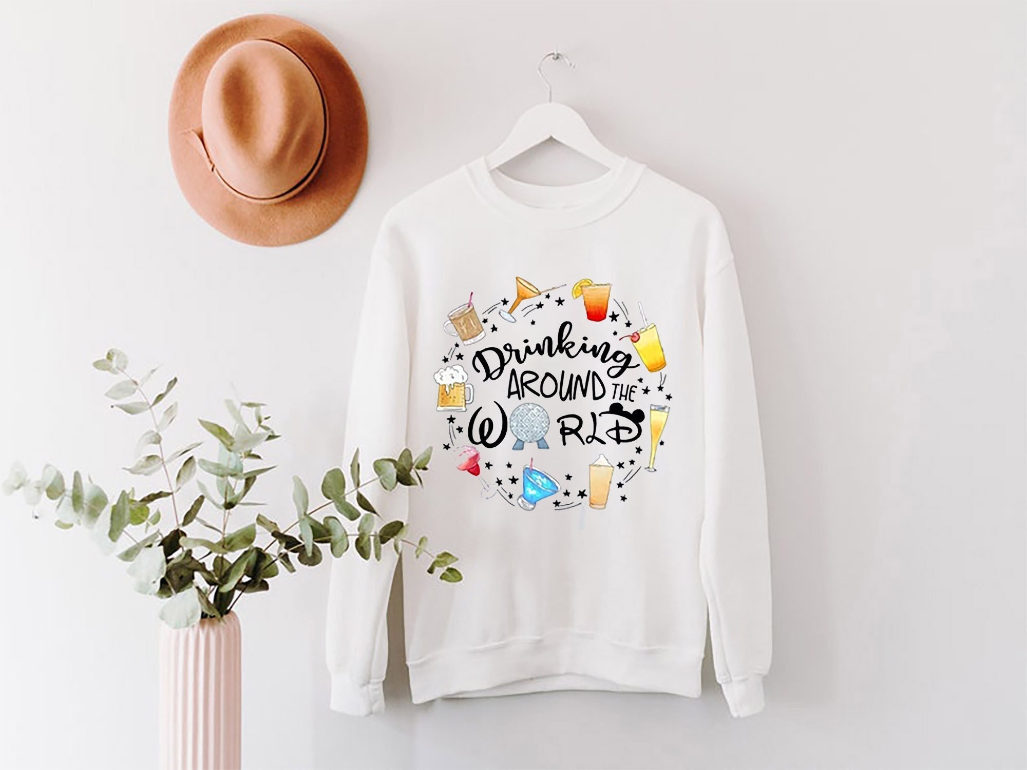 Drinking Around The World Disney Snack Unisex Sweatshirt Drinking Around The World Disney Snack Unisex Sweatshirt