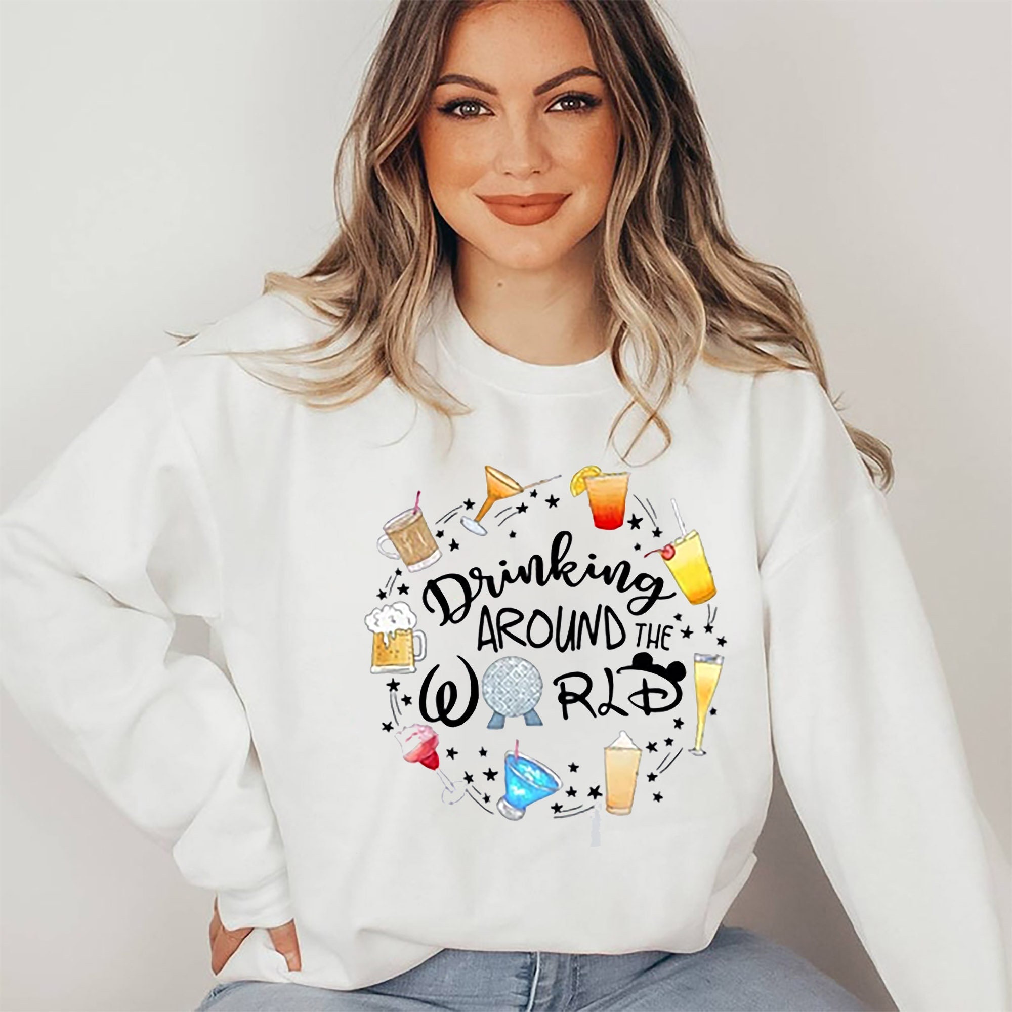 Drinking Around The World Disney Snack Unisex Sweatshirt Drinking Around The World Disney Snack Unisex Sweatshirt