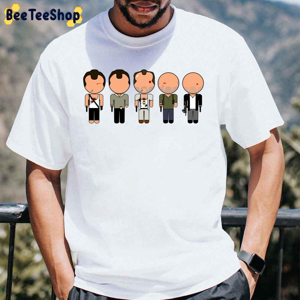Dying Hard Die Hard Through The Ages Unisex T-Shirt Dying Hard Die Hard Through The Ages Unisex T-Shirt