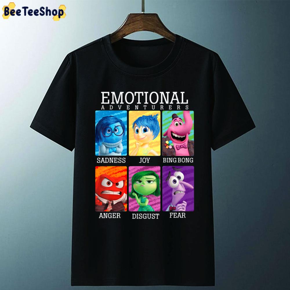 Emotional Adventurers Characters Inside Out Moive Unisex T-Shirt Emotional Adventurers Characters Inside Out Moive Unisex T-Shirt
