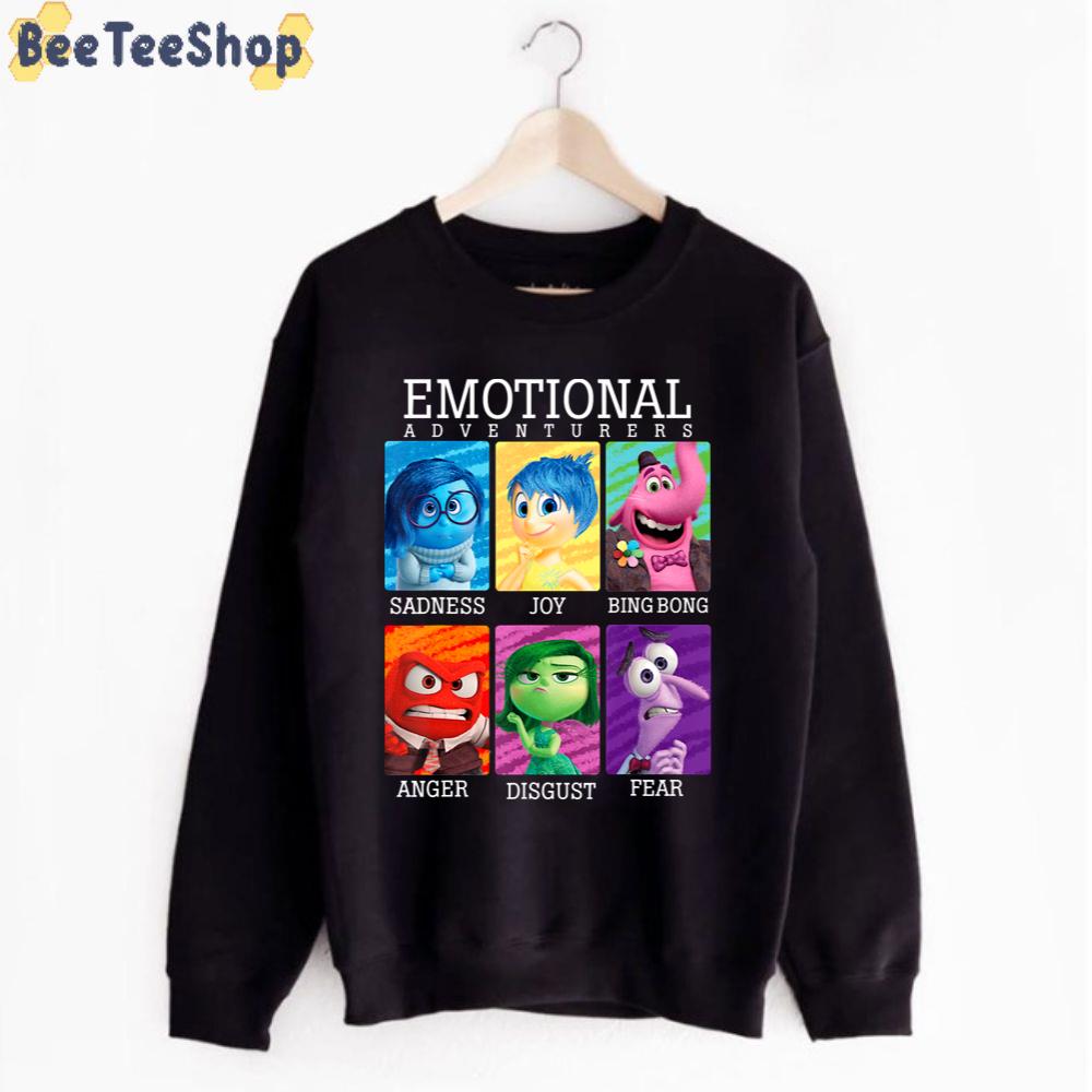 Emotional Adventurers Characters Inside Out Moive Unisex T-Shirt Emotional Adventurers Characters Inside Out Moive Unisex T-Shirt