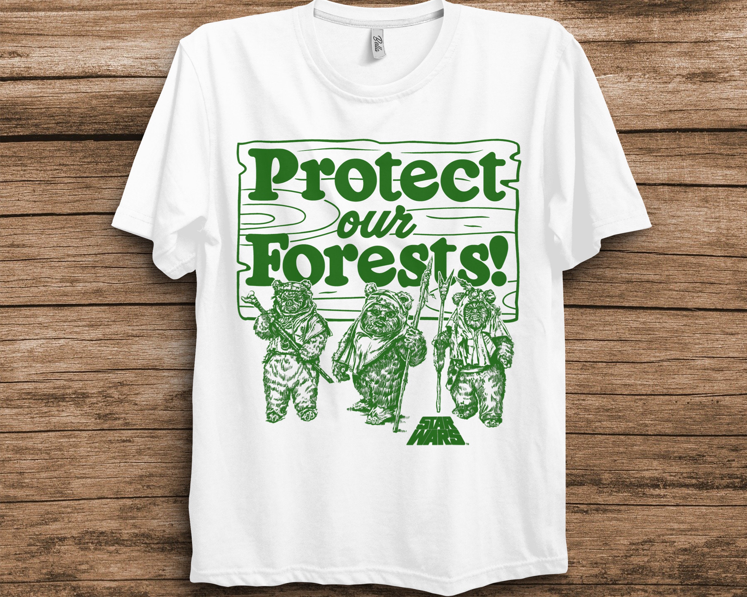 Ewoks Protect Our Forests Camp Graphic Unisex T-Shirt Ewoks Protect Our Forests Camp Graphic Unisex T-Shirt