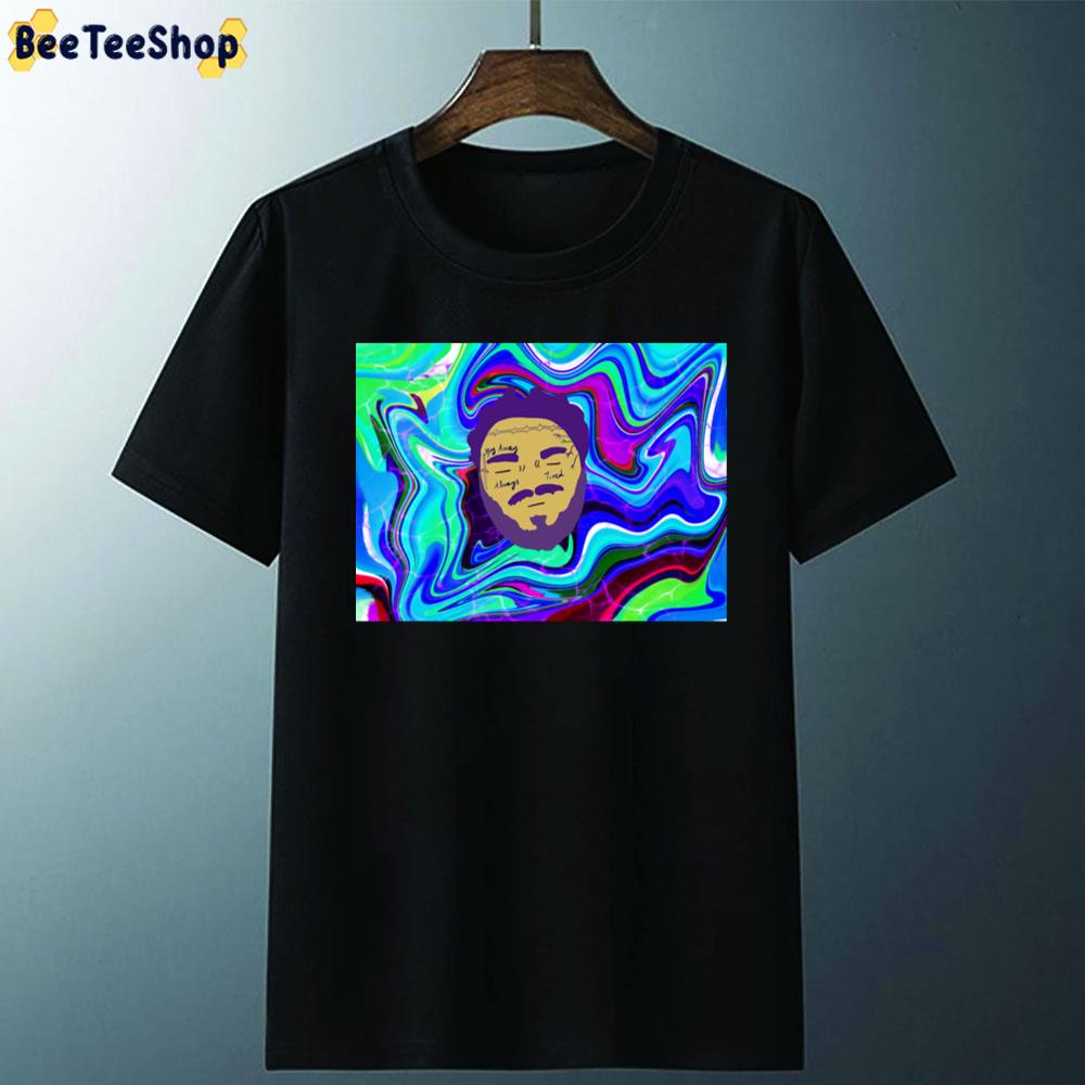 Face Tie Dye Post Malone Unisex T-Shirt Face Tie Dye Post Malone Unisex T-Shirt