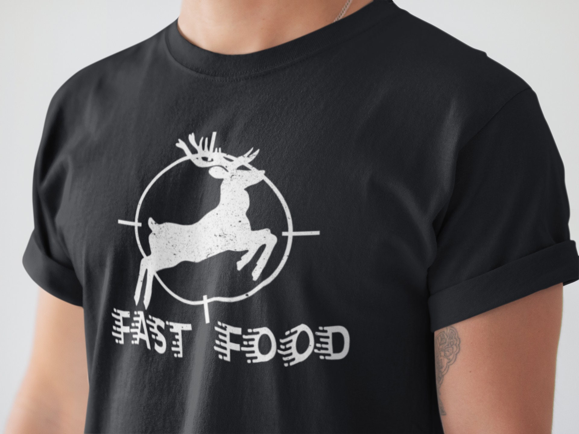 Fast Food Deer Hunting Unisex T-Shirt Fast Food Deer Hunting Unisex T-Shirt