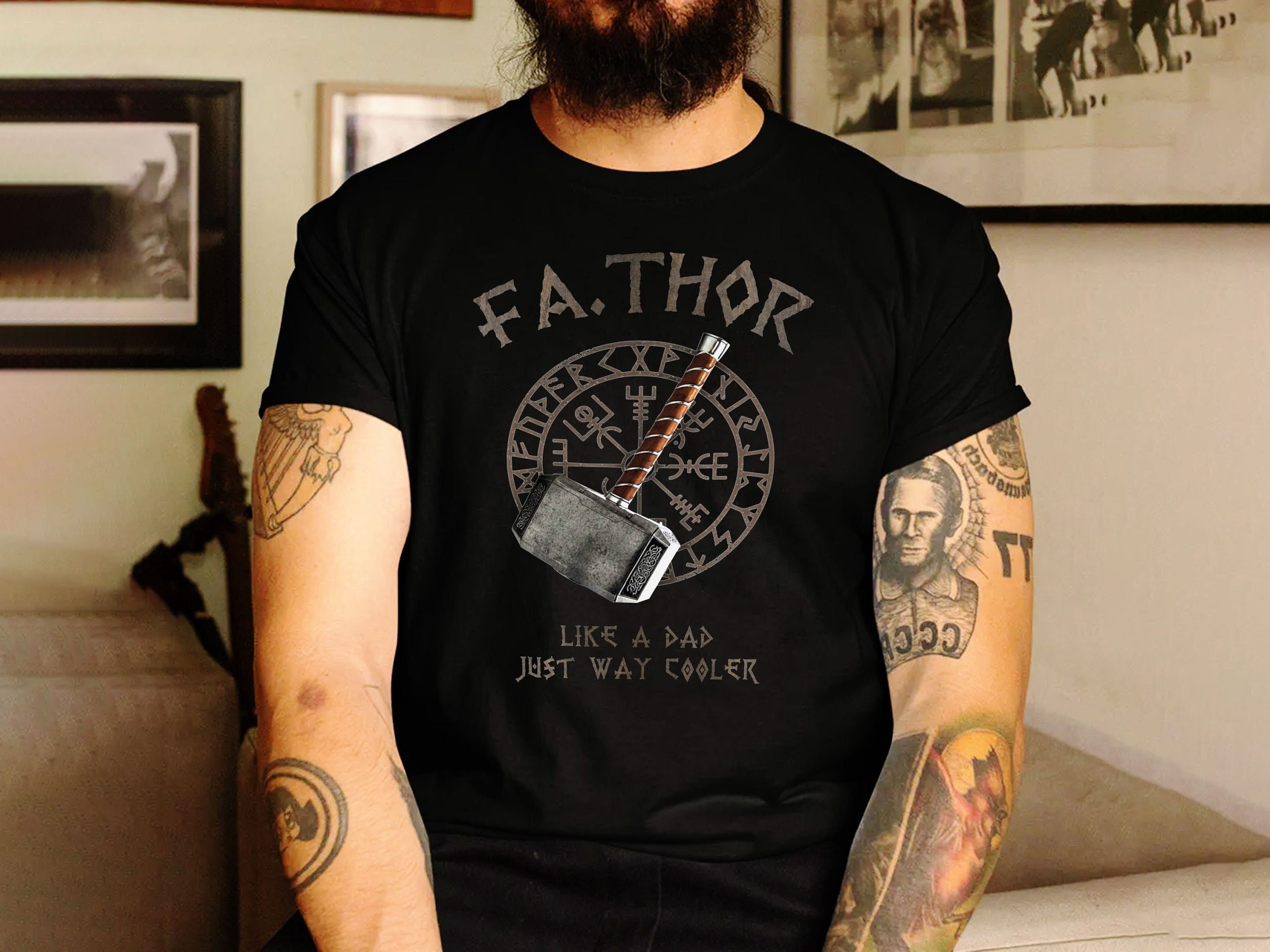 Fathor Definition Viking Superhero Like A Dad Father's Day Unisex T-Shirt Fathor Definition Viking Superhero Like A Dad Father's Day Unisex T-Shirt