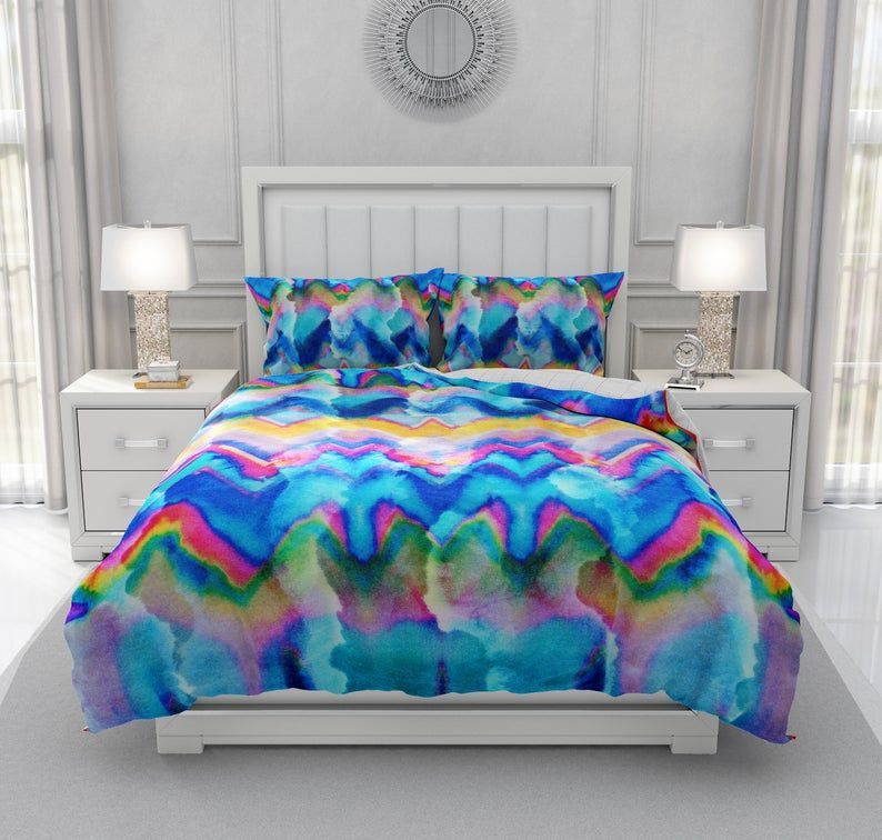 Faux Tie Dye Cotton Bedding Sets Faux Tie Dye Cotton Bedding Sets