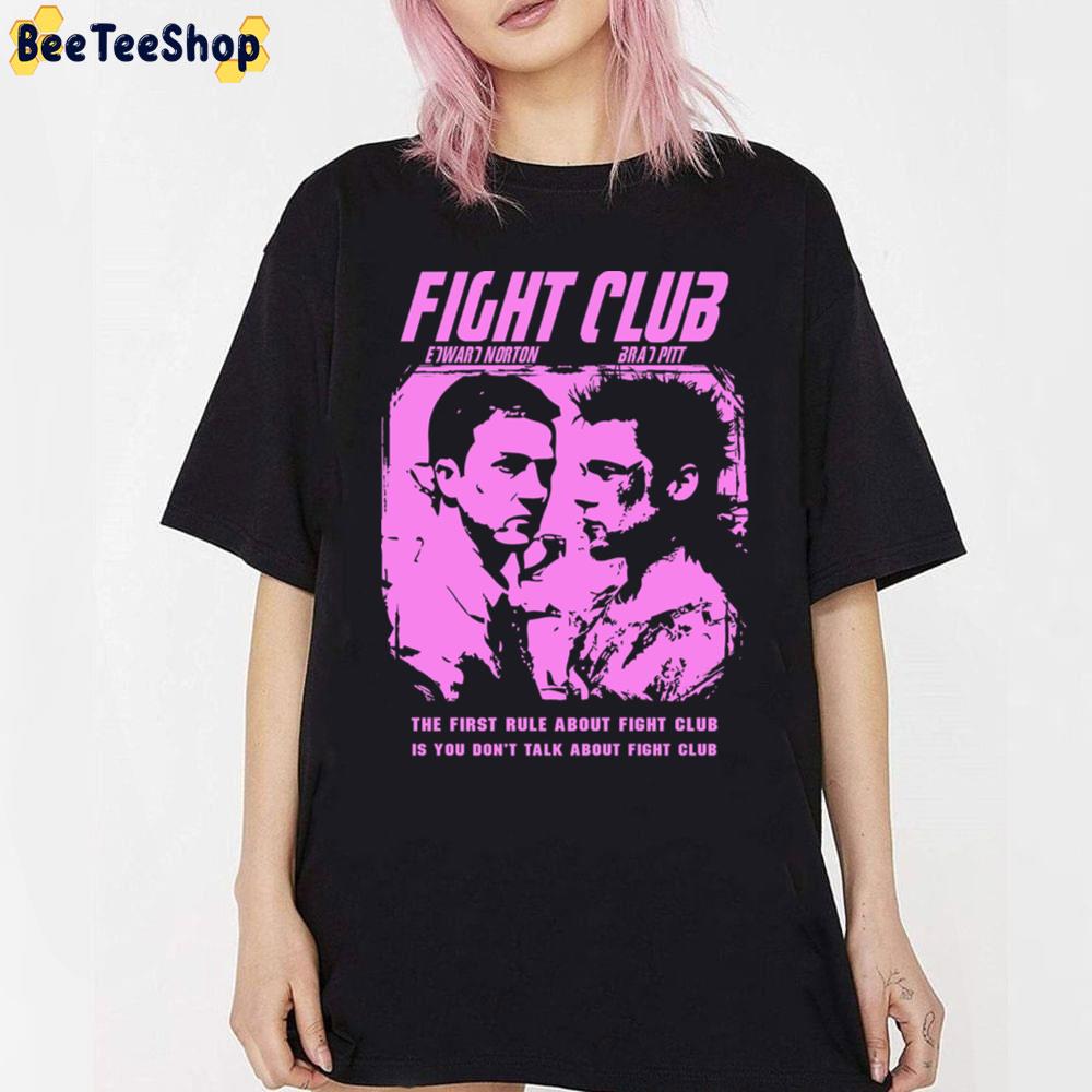 Fight Club Pink Style Brad Pitt Unisex T-Shirt Fight Club Pink Style Brad Pitt Unisex T-Shirt