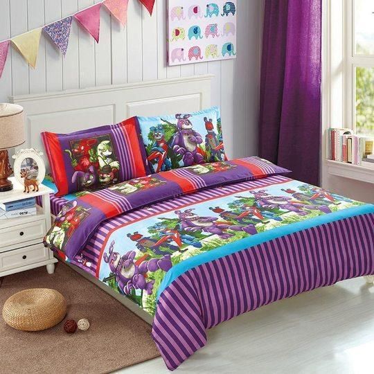 Five Nights At Freddy Blue Bedding Set Five Nights At Freddy Blue Bedding Set