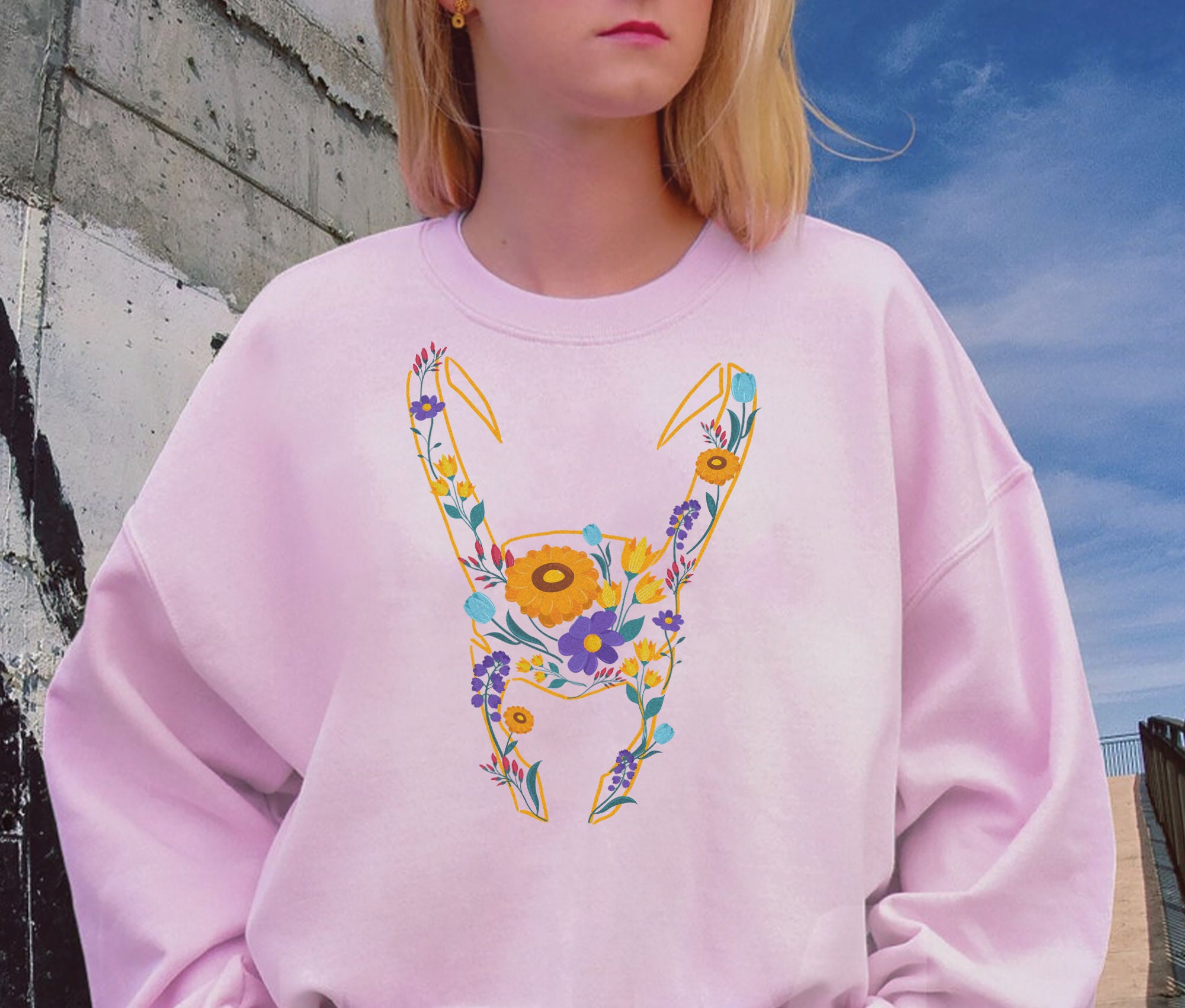 Floral Loki Helmet Loki God Of Mischief Mcu Unisex Sweatshirt Floral Loki Helmet Loki God Of Mischief Mcu Unisex Sweatshirt