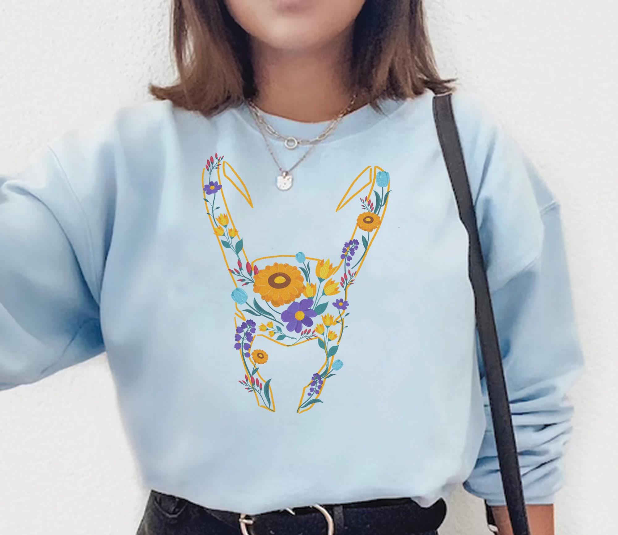 Floral Loki Helmet Loki God Of Mischief Mcu Unisex Sweatshirt Floral Loki Helmet Loki God Of Mischief Mcu Unisex Sweatshirt