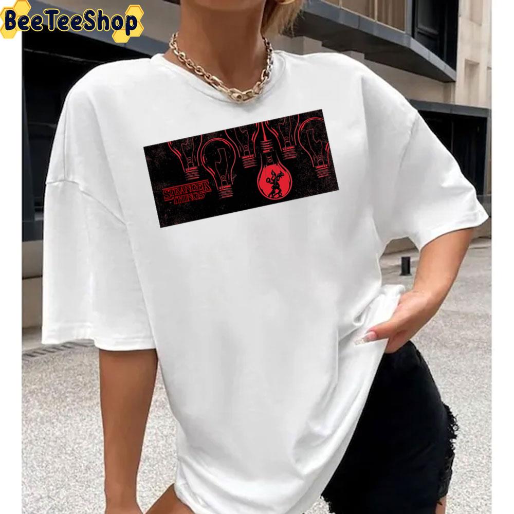 Font Scary Stranger Things 4 2022 Unisex T-Shirt Font Scary Stranger Things 4 2022 Unisex T-Shirt