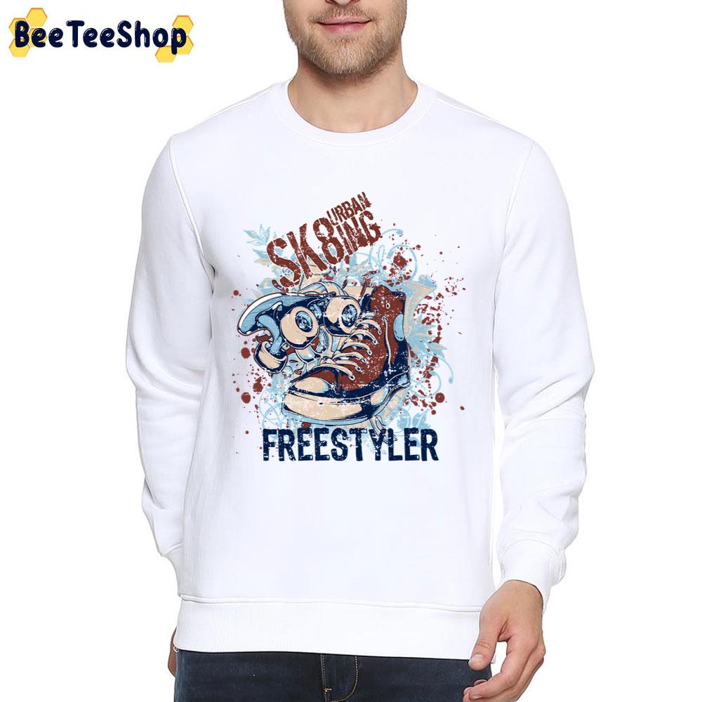 Freestyler Skateboard Design Converse Unisex T-Shirt Freestyler Skateboard Design Converse Unisex T-Shirt