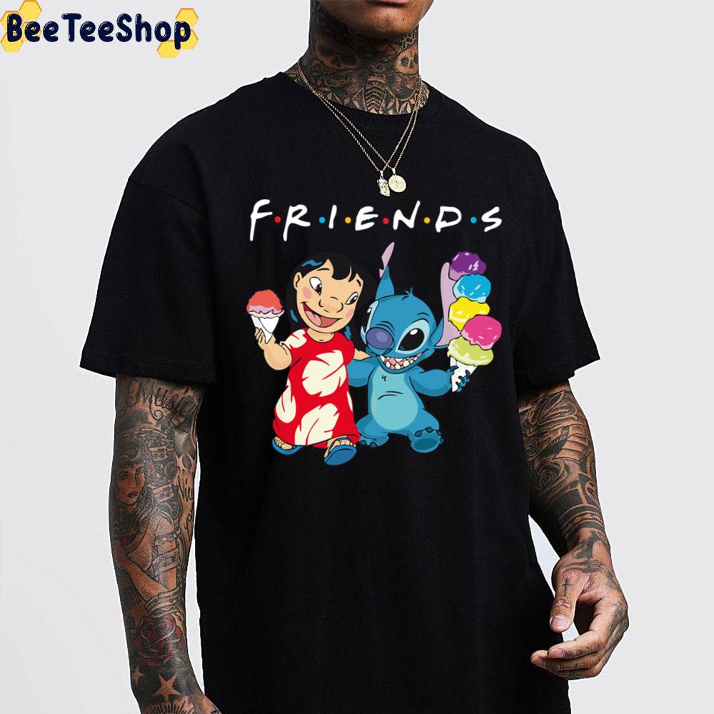 Friend Lilo And Stitch With Ice Cream Unisex T-Shirt Friend Lilo And Stitch With Ice Cream Unisex T-Shirt