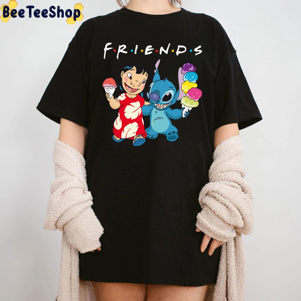 Friend Lilo And Stitch With Ice Cream Unisex T-Shirt Friend Lilo And Stitch With Ice Cream Unisex T-Shirt