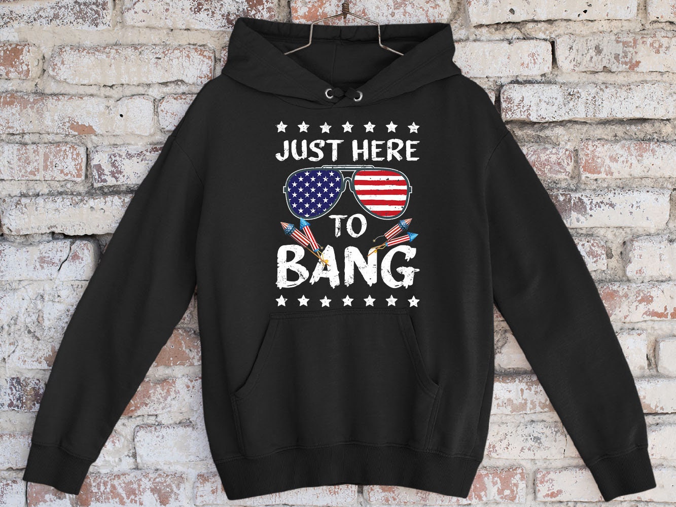 Funny 4th Of July I'm Just Here To Bang Usa Flag Unisex T-Shirt Funny 4th Of July I'm Just Here To Bang Usa Flag Unisex T-Shirt