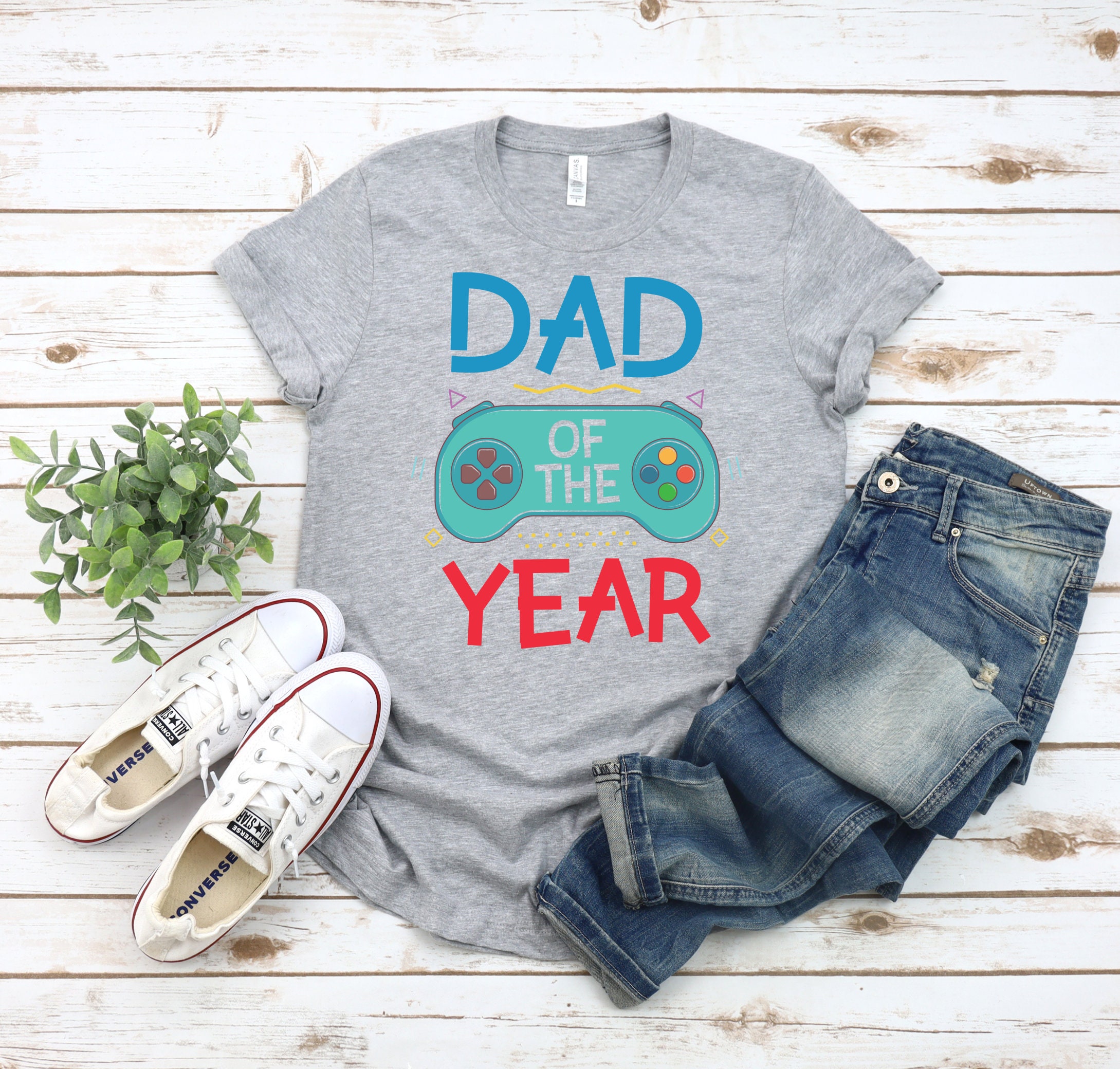 Funny Dad Of The Year Gaming Console Father's Day Unisex T-Shirt Funny Dad Of The Year Gaming Console Father's Day Unisex T-Shirt