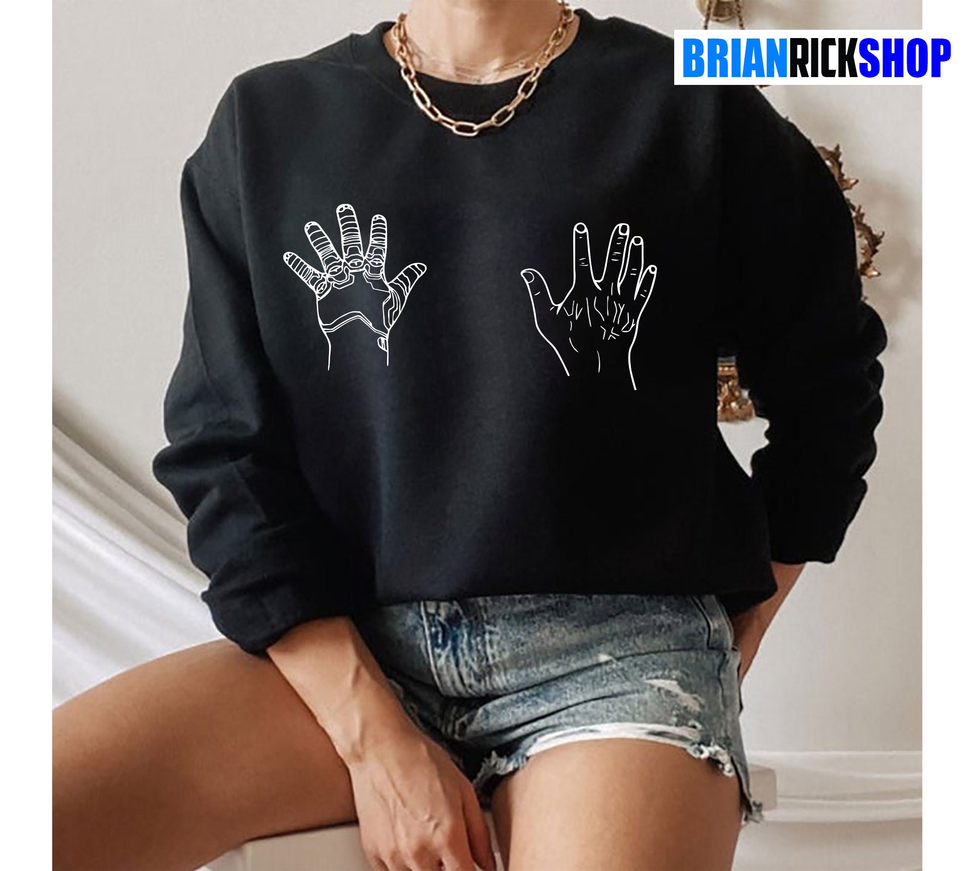 Funny Hand Bucky Barnes Unisex Sweatshirt Funny Hand Bucky Barnes Unisex Sweatshirt