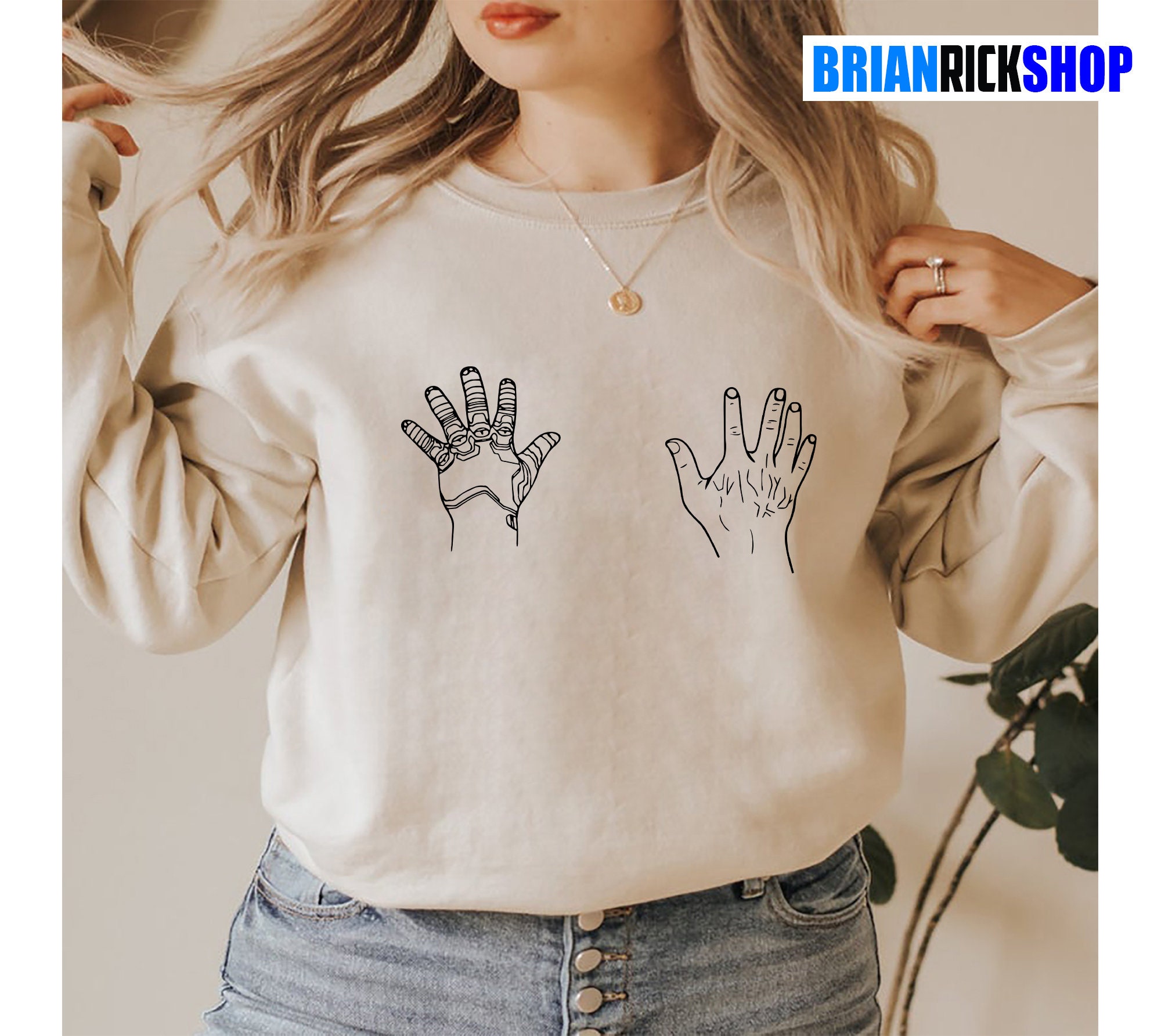 Funny Hand Bucky Barnes Unisex Sweatshirt Funny Hand Bucky Barnes Unisex Sweatshirt