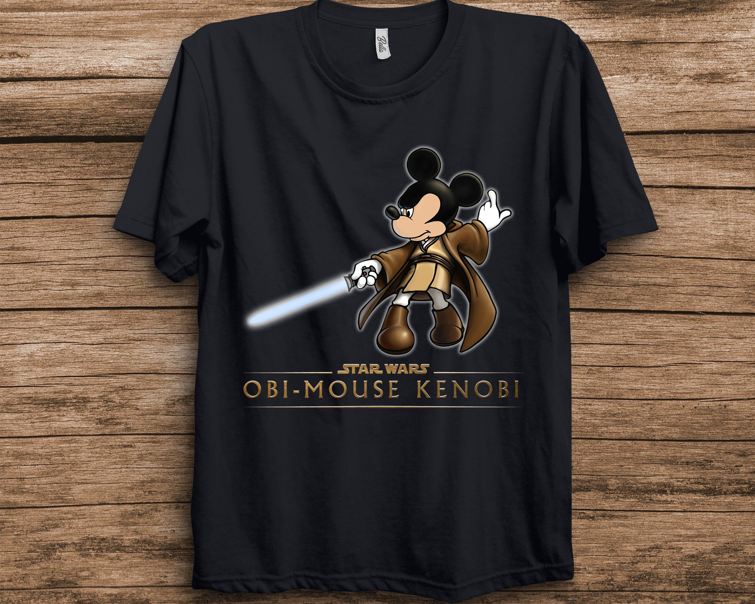Funny Mickey Mouse Obi-Wan Kenobi Star Wars Unisex T-Shirt Funny Mickey Mouse Obi-Wan Kenobi Star Wars Unisex T-Shirt