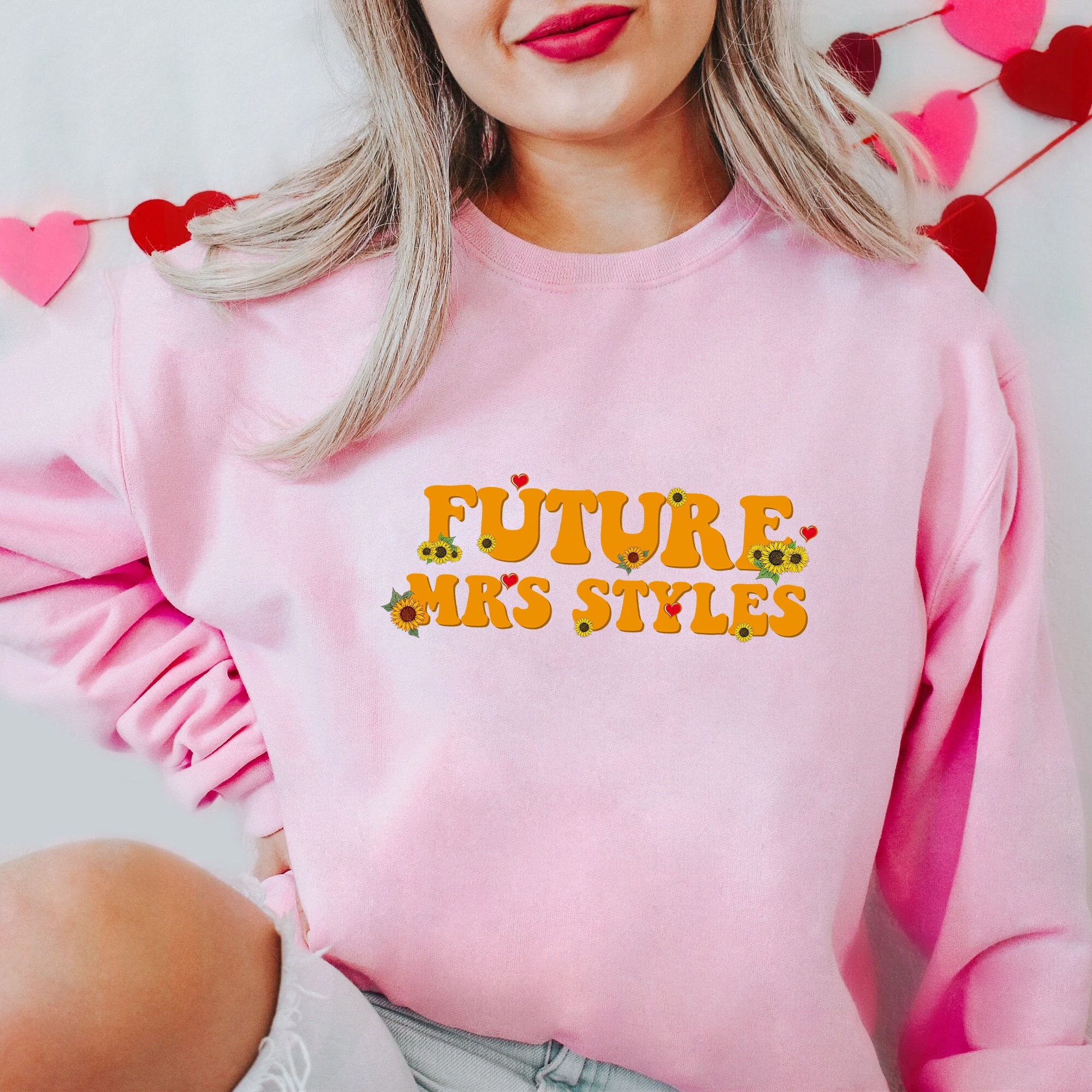 Future Mrs Styles Sunflower Unisex Sweatshirt Future Mrs Styles Sunflower Unisex Sweatshirt