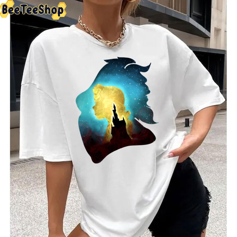 Galaxy Sky Art Beauty And The Beast Unisex T-Shirt Galaxy Sky Art Beauty And The Beast Unisex T-Shirt