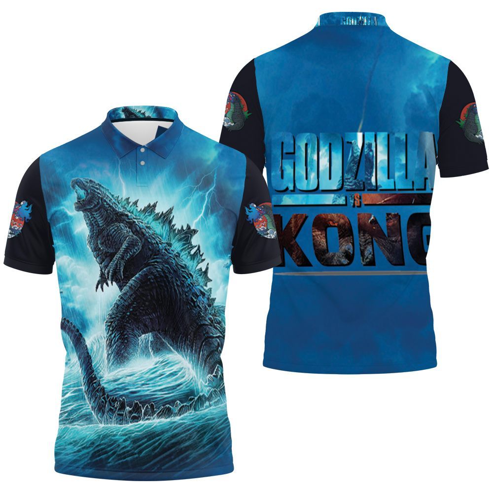 Godzilla Showing Up The Power In The Ocean Godzilla Vs Kong Polo Shirt All Over Print Shirt 3d T-shirt Godzilla Showing Up The Power In The Ocean Godzilla Vs Kong Polo Shirt All Over Print Shirt 3d T-shirt