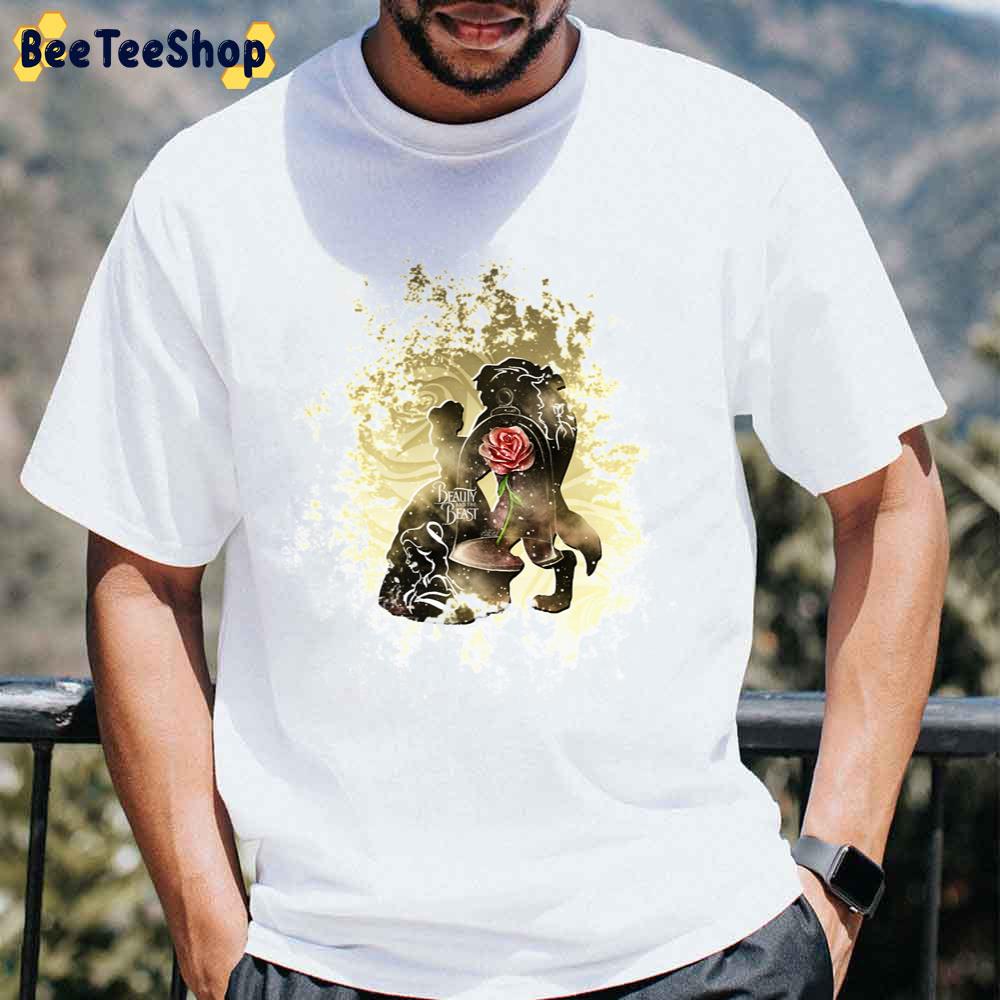 Gold Red Rose Couple Romantic Magic Enchanted Love Beauty And The Beast Unisex T-Shirt Gold Red Rose Couple Romantic Magic Enchanted Love Beauty And The Beast Unisex T-Shirt