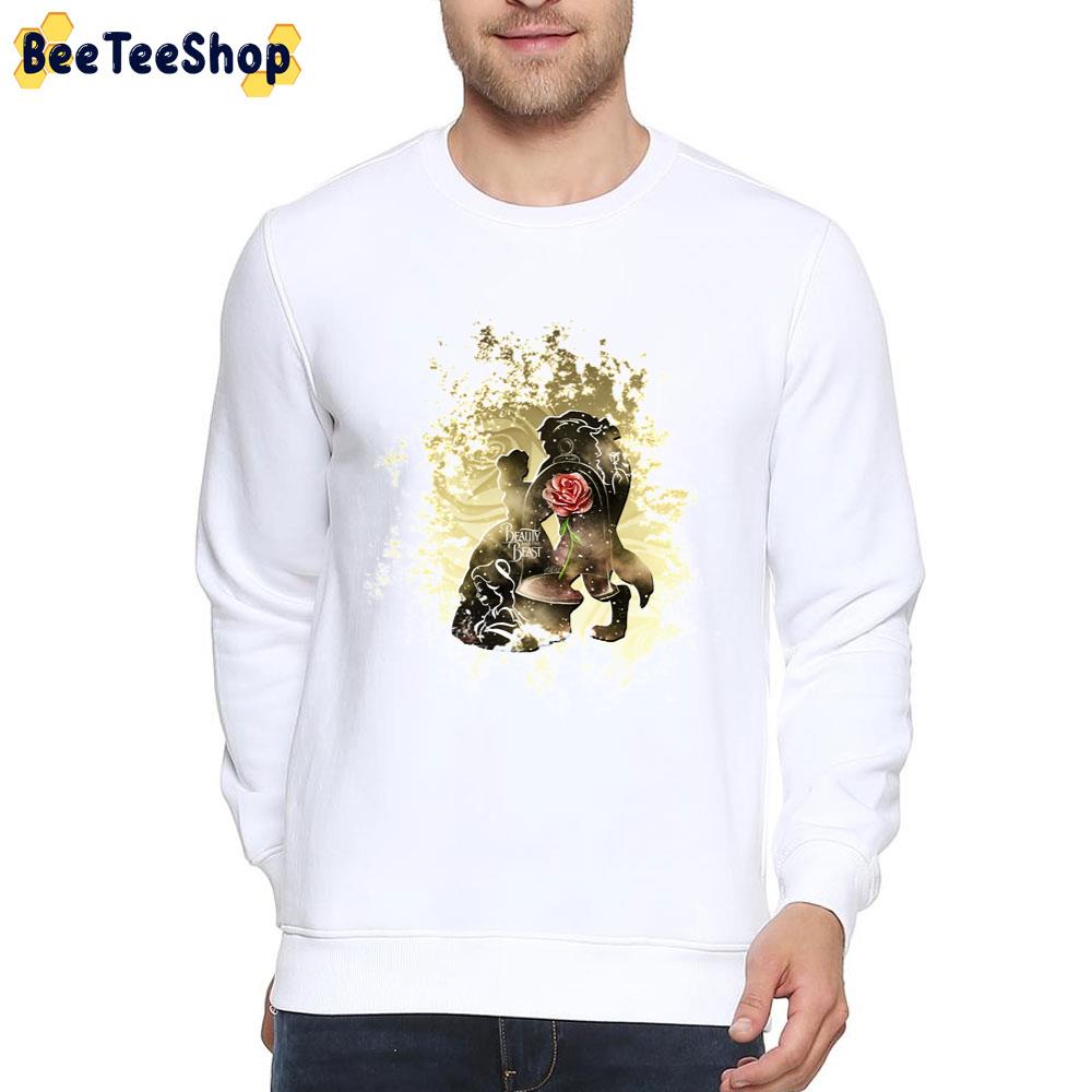 Gold Red Rose Couple Romantic Magic Enchanted Love Beauty And The Beast Unisex T-Shirt Gold Red Rose Couple Romantic Magic Enchanted Love Beauty And The Beast Unisex T-Shirt