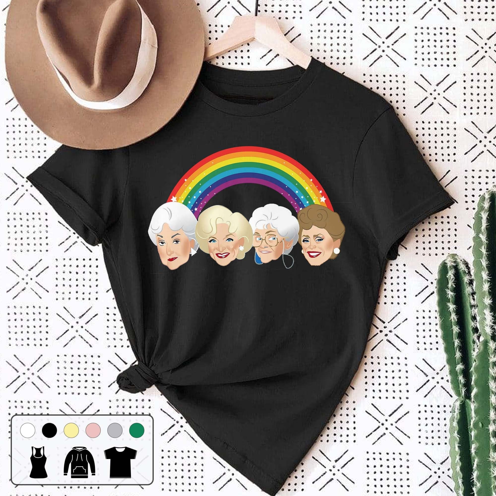 Golden Girls Lgbt Rainbow Vintage Unisex T-Shirt Golden Girls Lgbt Rainbow Vintage Unisex T-Shirt