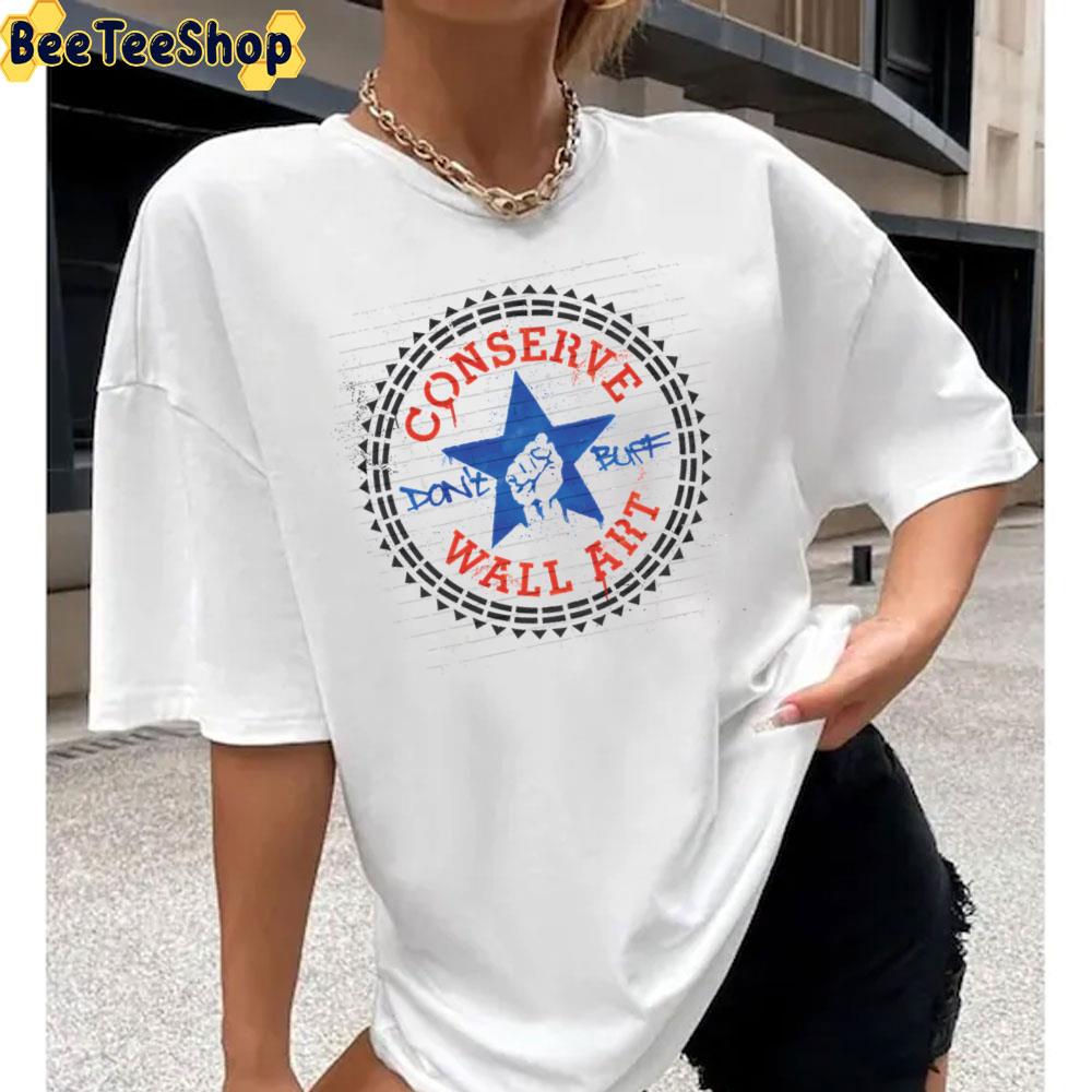 Graffiti All Stars Converse Wall Art Unisex T-Shirt Graffiti All Stars Converse Wall Art Unisex T-Shirt
