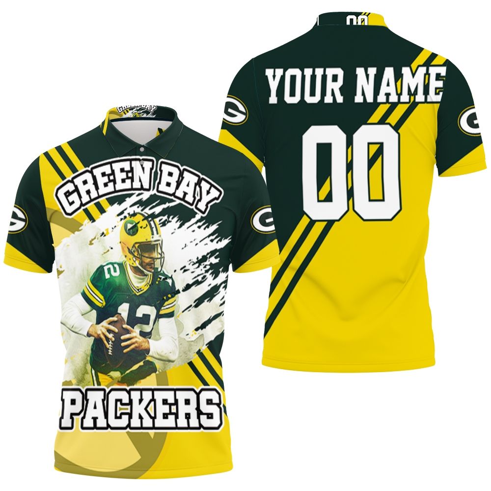 Green Bay Packers Aaron Rodgers 12 Illustrated For Fans Personalized Polo Shirt All Over Print Shirt 3d T-shirt Green Bay Packers Aaron Rodgers 12 Illustrated For Fans Personalized Polo Shirt All Over Print Shirt 3d T-shirt