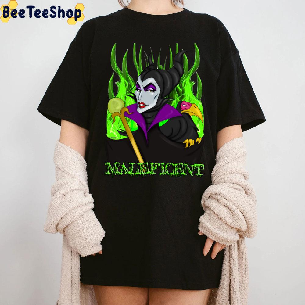 Green Retro Art Maleficent Mistress Of Evil Unisex T-Shirt Green Retro Art Maleficent Mistress Of Evil Unisex T-Shirt