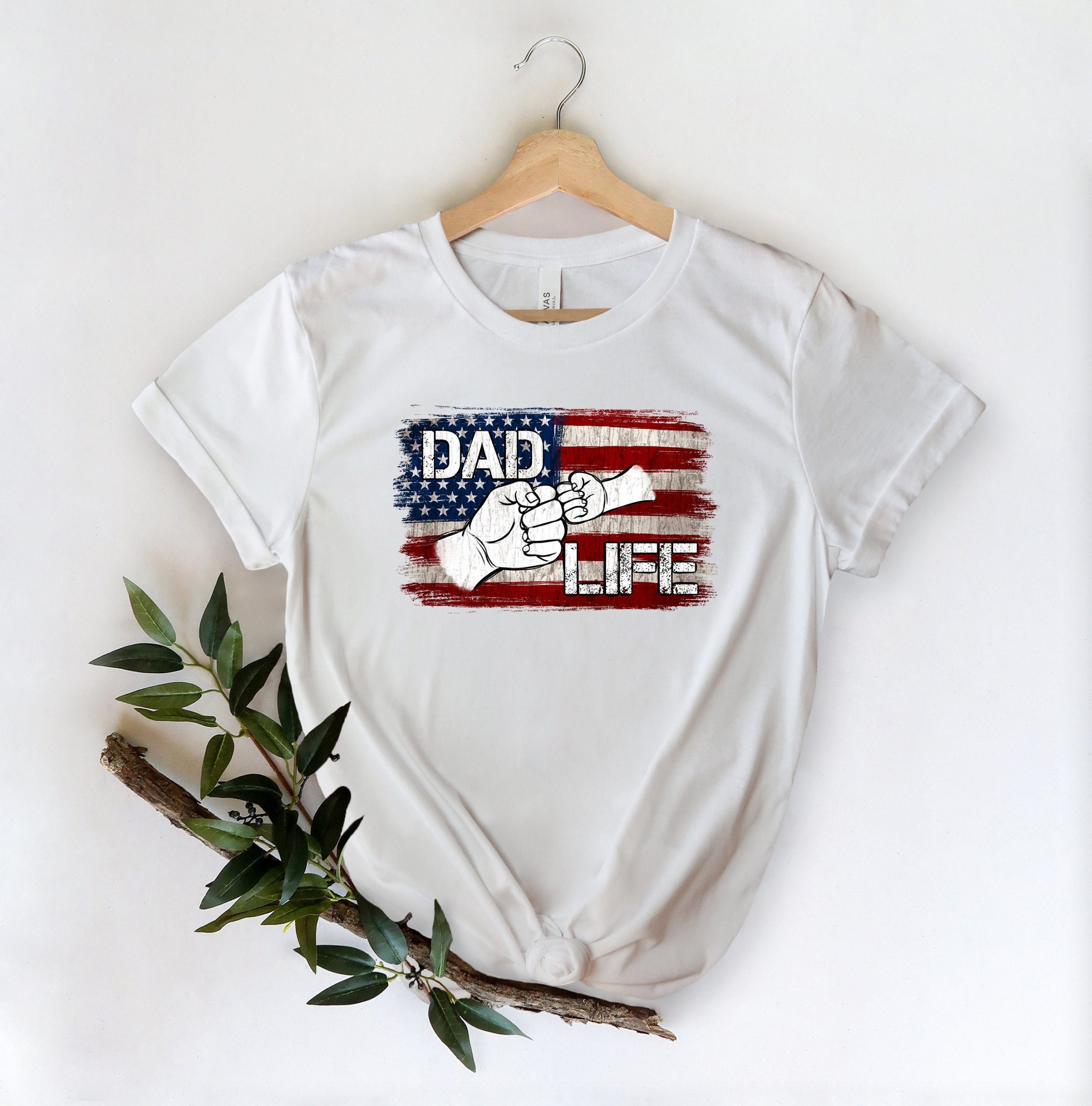 Grunge Art Dad Life American Flag Father's Day Unisex T-Shirt Grunge Art Dad Life American Flag Father's Day Unisex T-Shirt