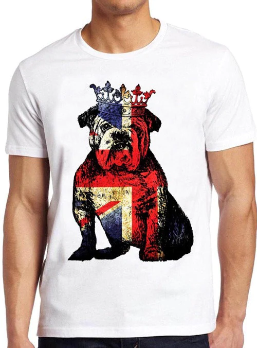 Grunge Flag Buldog British Crown Unisex T-Shirt Grunge Flag Buldog British Crown Unisex T-Shirt