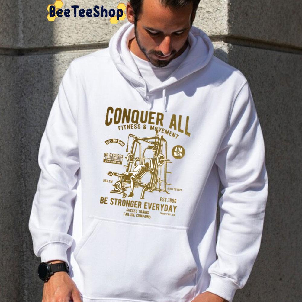 Gym Fitness Power Lifting Conquer Unisex T-Shirt Gym Fitness Power Lifting Conquer Unisex T-Shirt