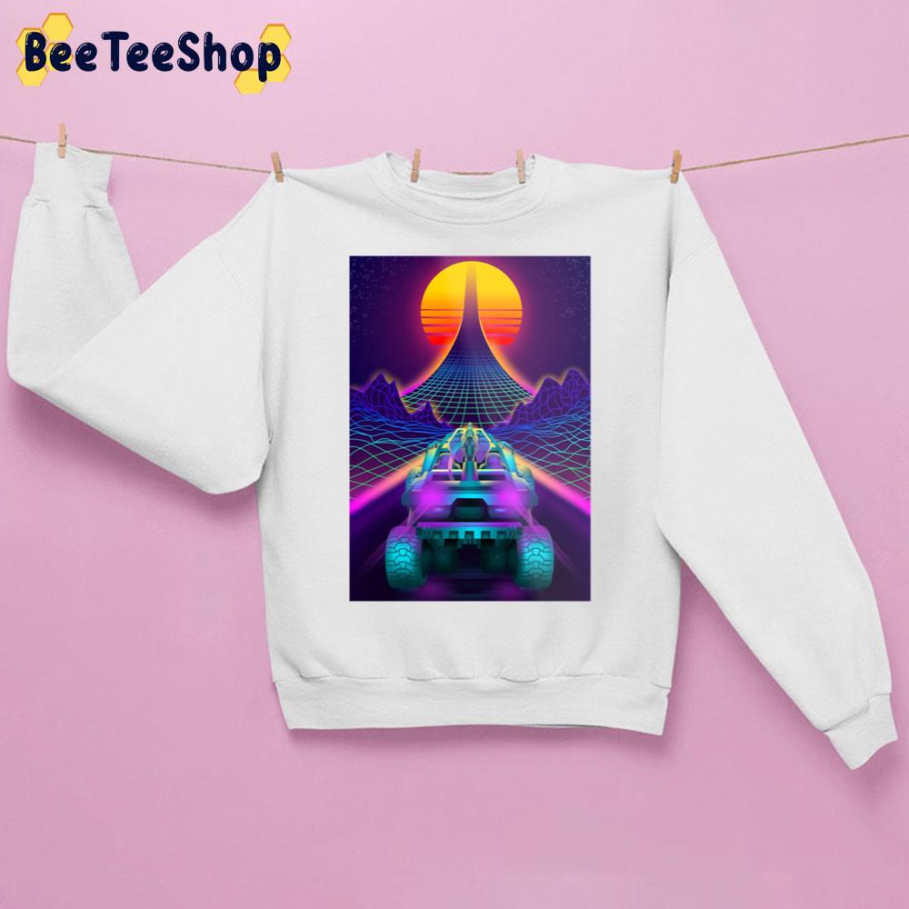 Halo Ring Quot Outrun Retrowave Warthog Quot Game Unisex Sweatshirt Halo Ring Quot Outrun Retrowave Warthog Quot Game Unisex Sweatshirt