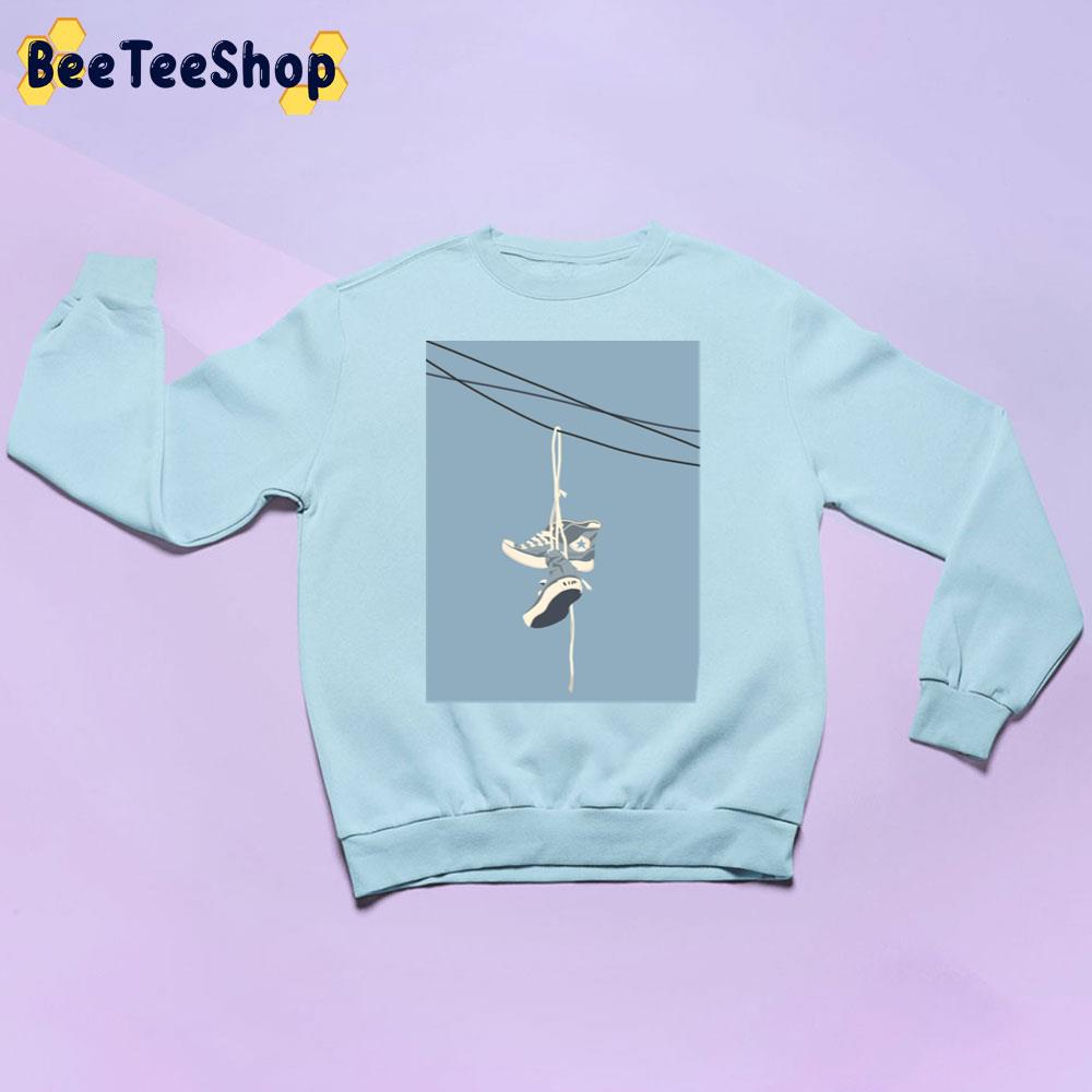 Hanging Shoes Converse Unisex Sweatshirt Hanging Shoes Converse Unisex Sweatshirt