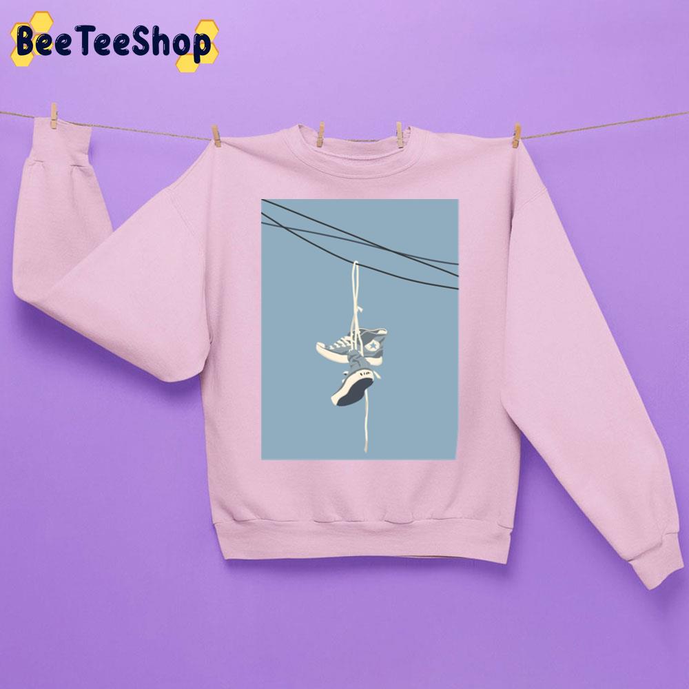 Hanging Shoes Converse Unisex Sweatshirt Hanging Shoes Converse Unisex Sweatshirt