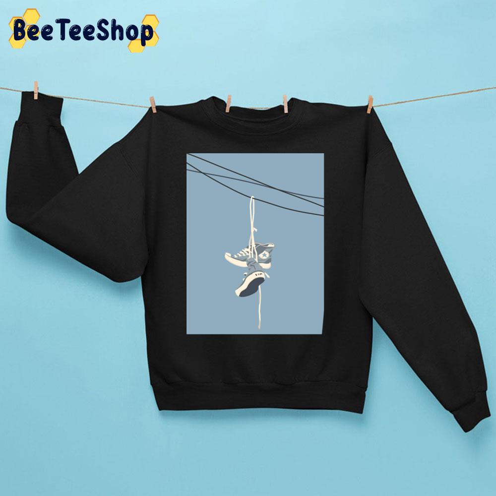 Hanging Shoes Converse Unisex Sweatshirt Hanging Shoes Converse Unisex Sweatshirt