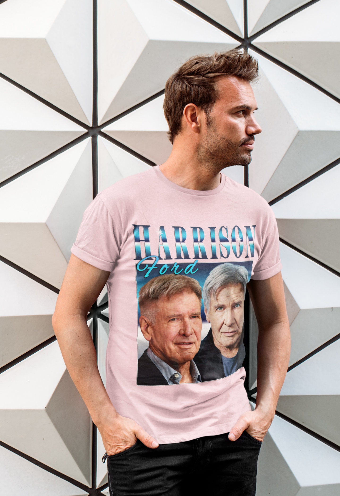 Harrison Ford Top Tee Vintage Unisex T-Shirt Harrison Ford Top Tee Vintage Unisex T-Shirt
