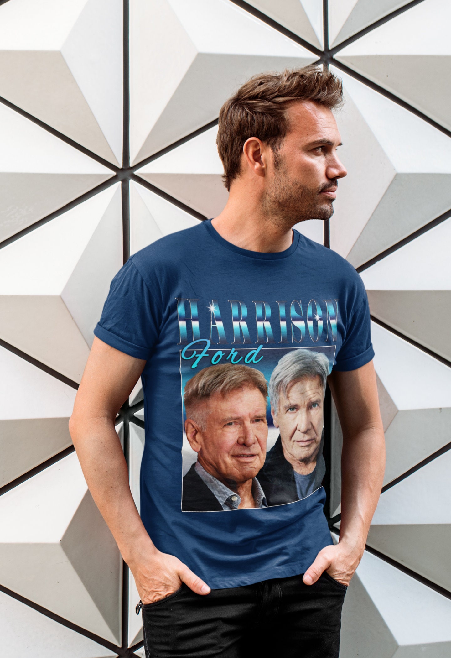Harrison Ford Top Tee Vintage Unisex T-Shirt Harrison Ford Top Tee Vintage Unisex T-Shirt