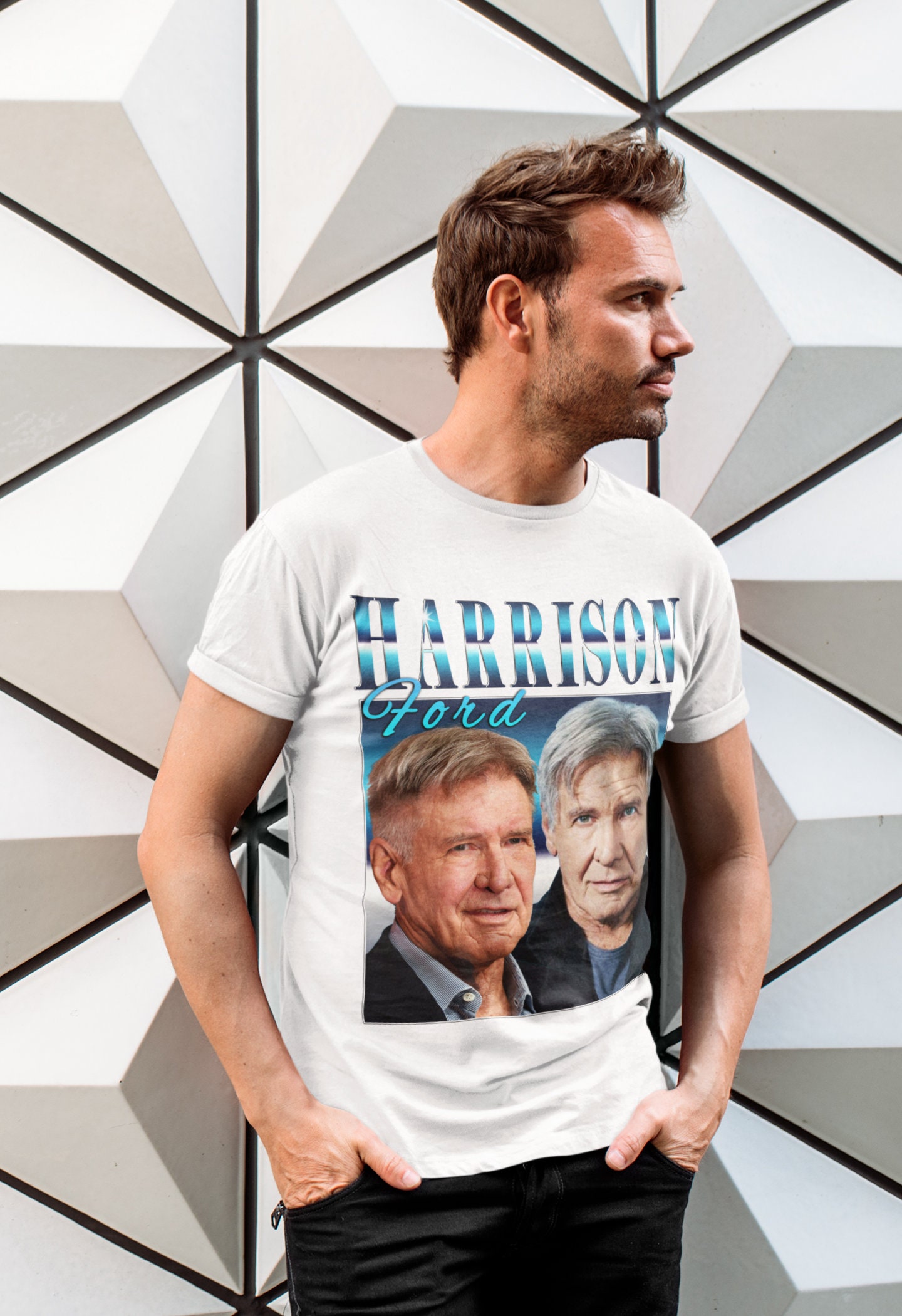 Harrison Ford Top Tee Vintage Unisex T-Shirt Harrison Ford Top Tee Vintage Unisex T-Shirt