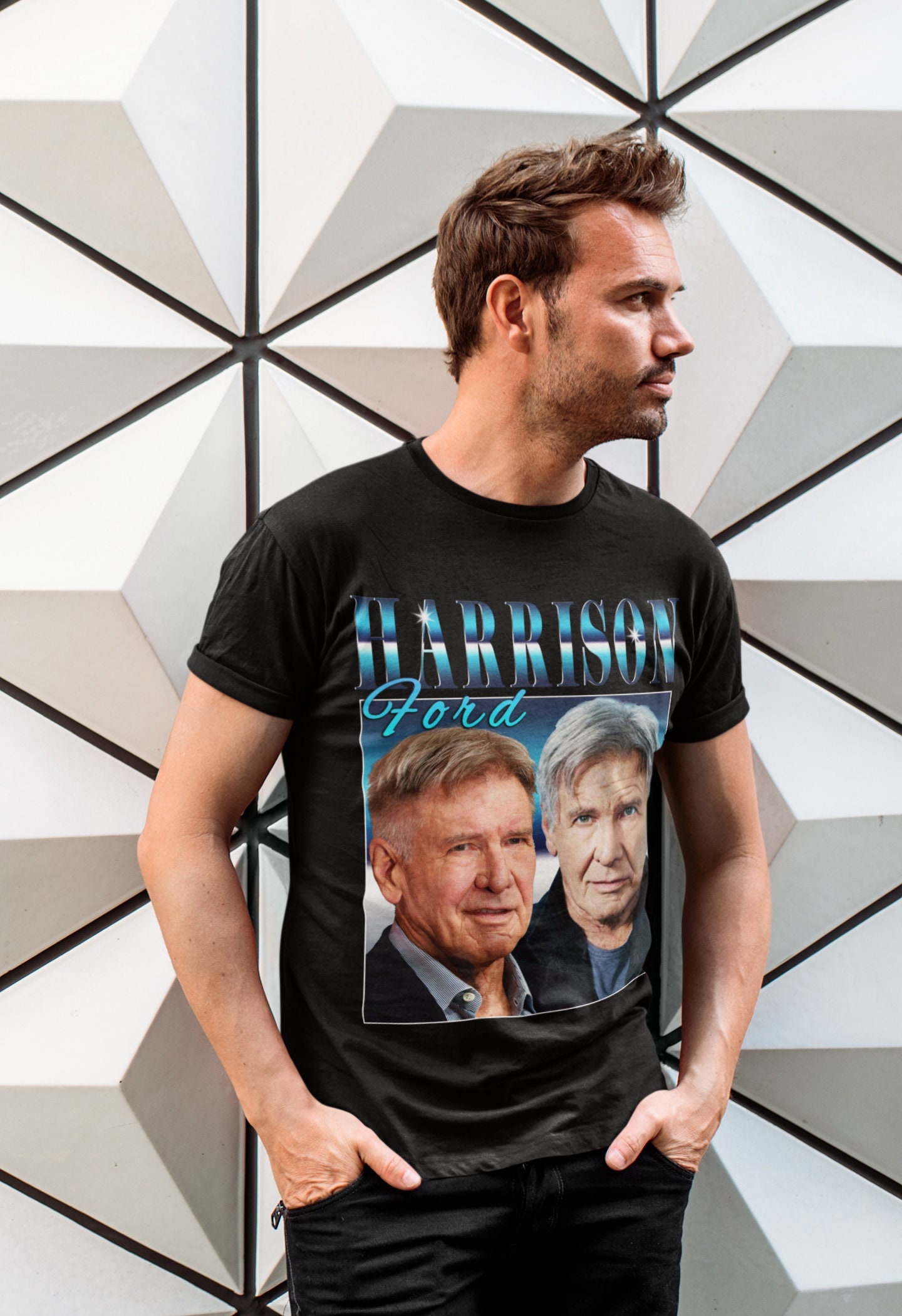 Harrison Ford Top Tee Vintage Unisex T-Shirt Harrison Ford Top Tee Vintage Unisex T-Shirt