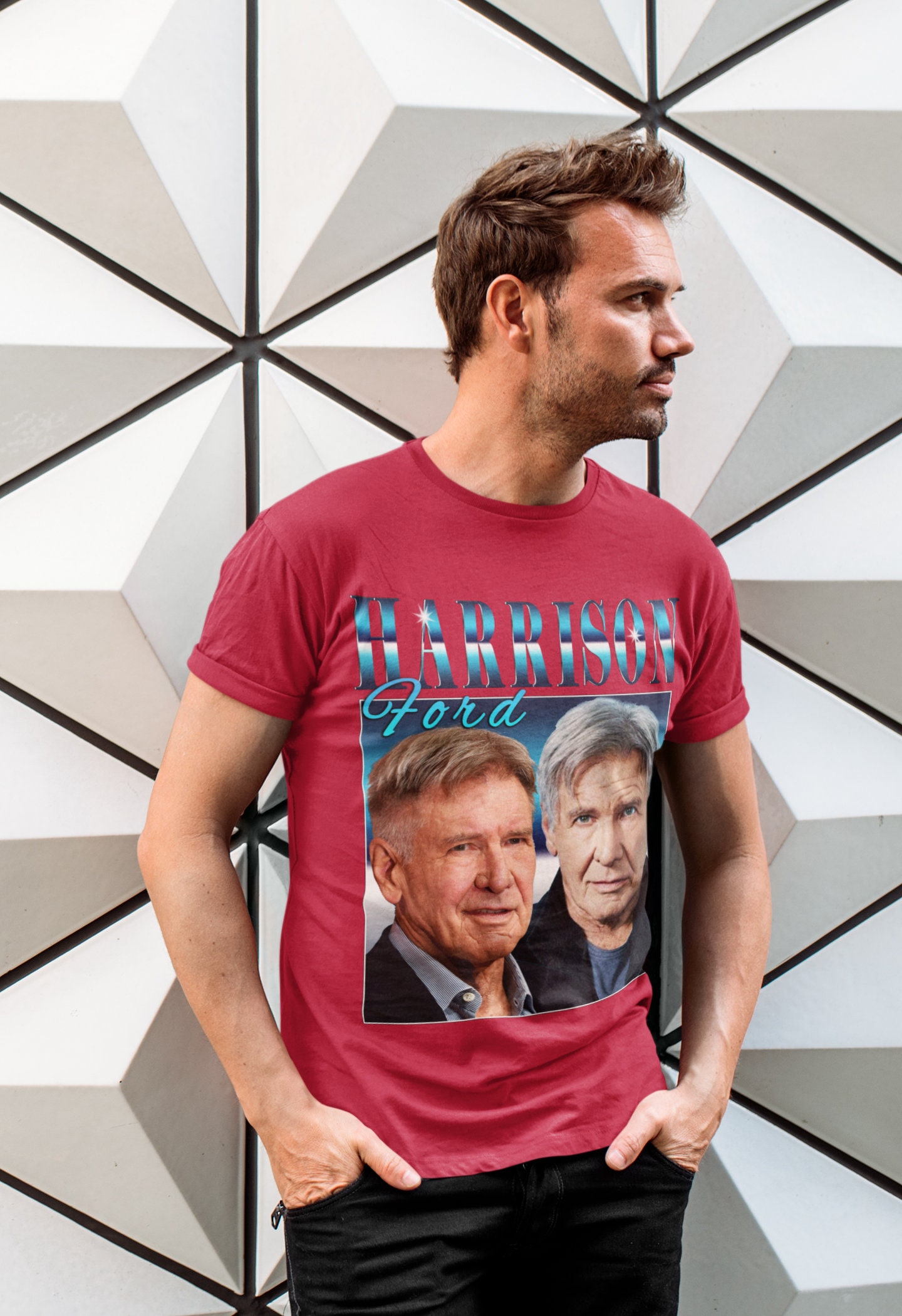 Harrison Ford Top Tee Vintage Unisex T-Shirt Harrison Ford Top Tee Vintage Unisex T-Shirt