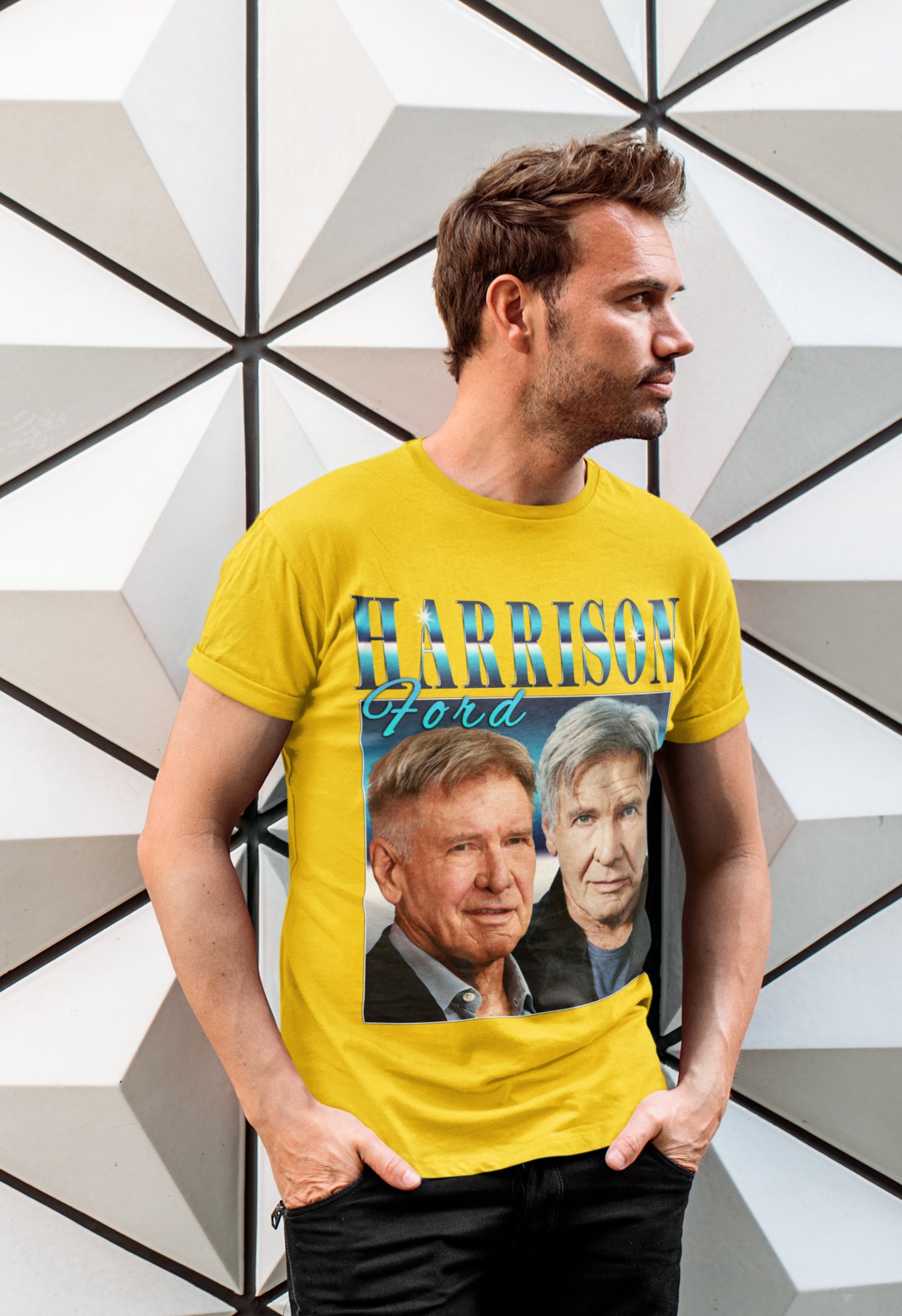 Harrison Ford Top Tee Vintage Unisex T-Shirt Harrison Ford Top Tee Vintage Unisex T-Shirt
