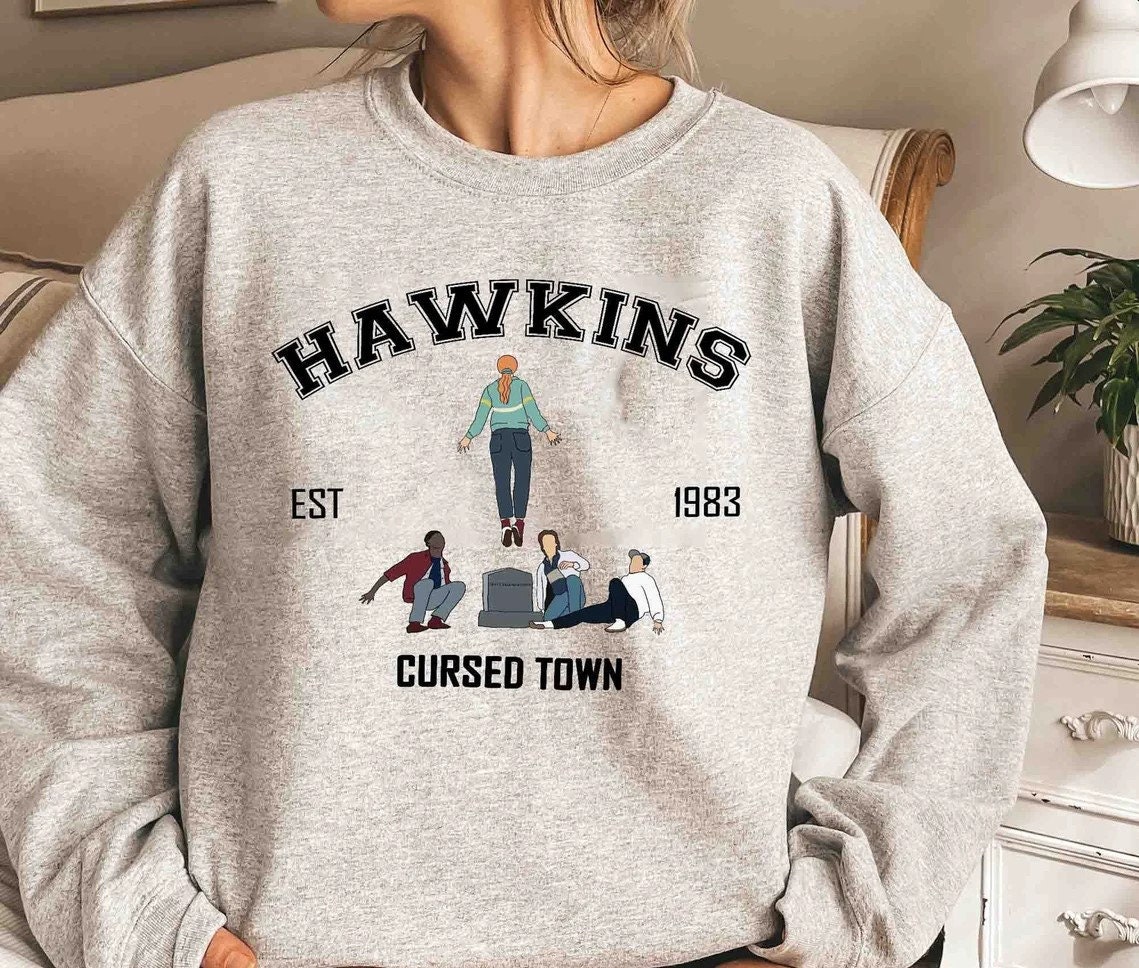 Hawkins Crued Town Stranger Things Season 4 Unisex T-Shirt Hawkins Crued Town Stranger Things Season 4 Unisex T-Shirt