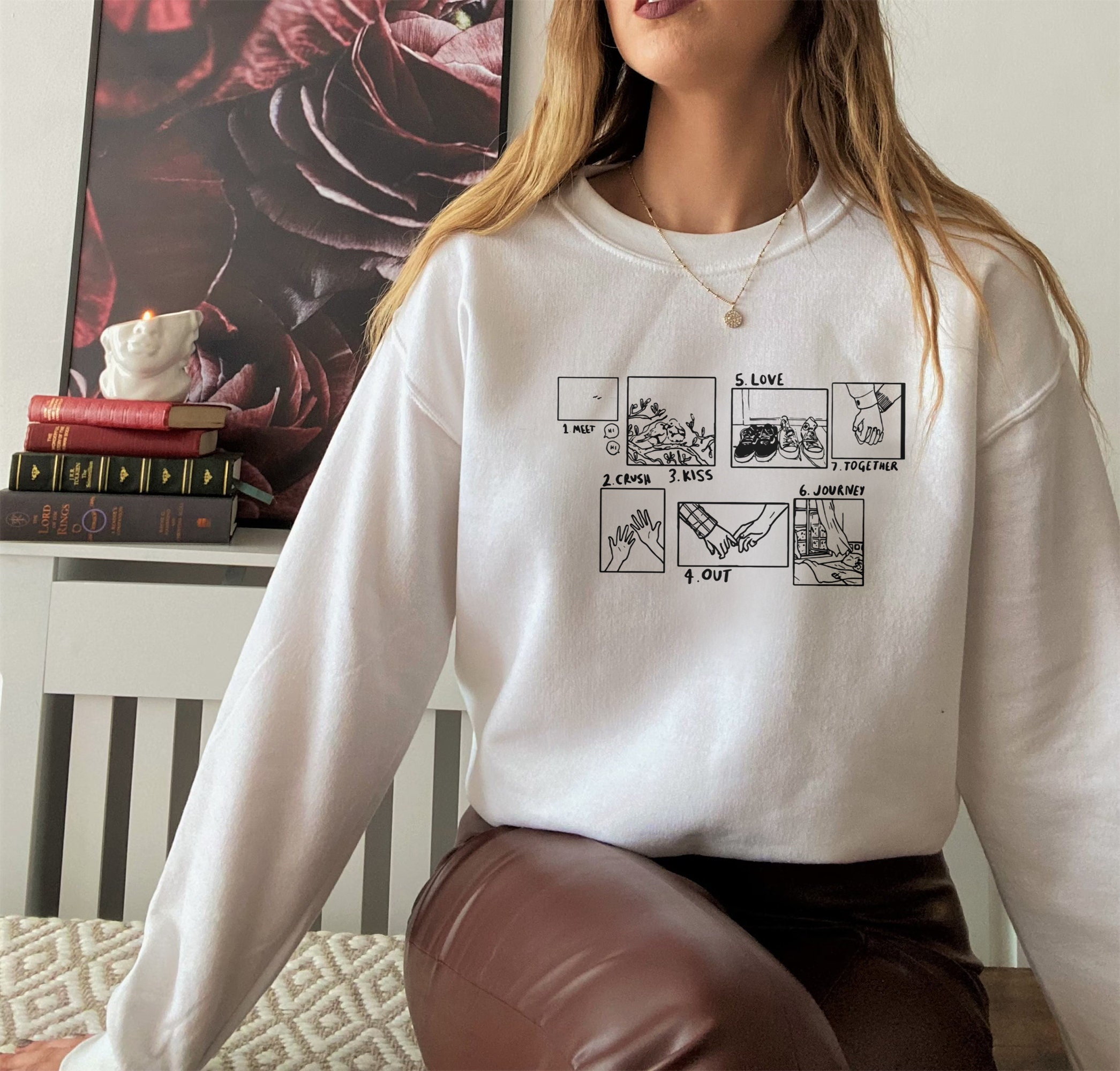 Heartstopper Phases Inspired Book Nick And Charlie Unisex Sweatshirt Heartstopper Phases Inspired Book Nick And Charlie Unisex Sweatshirt