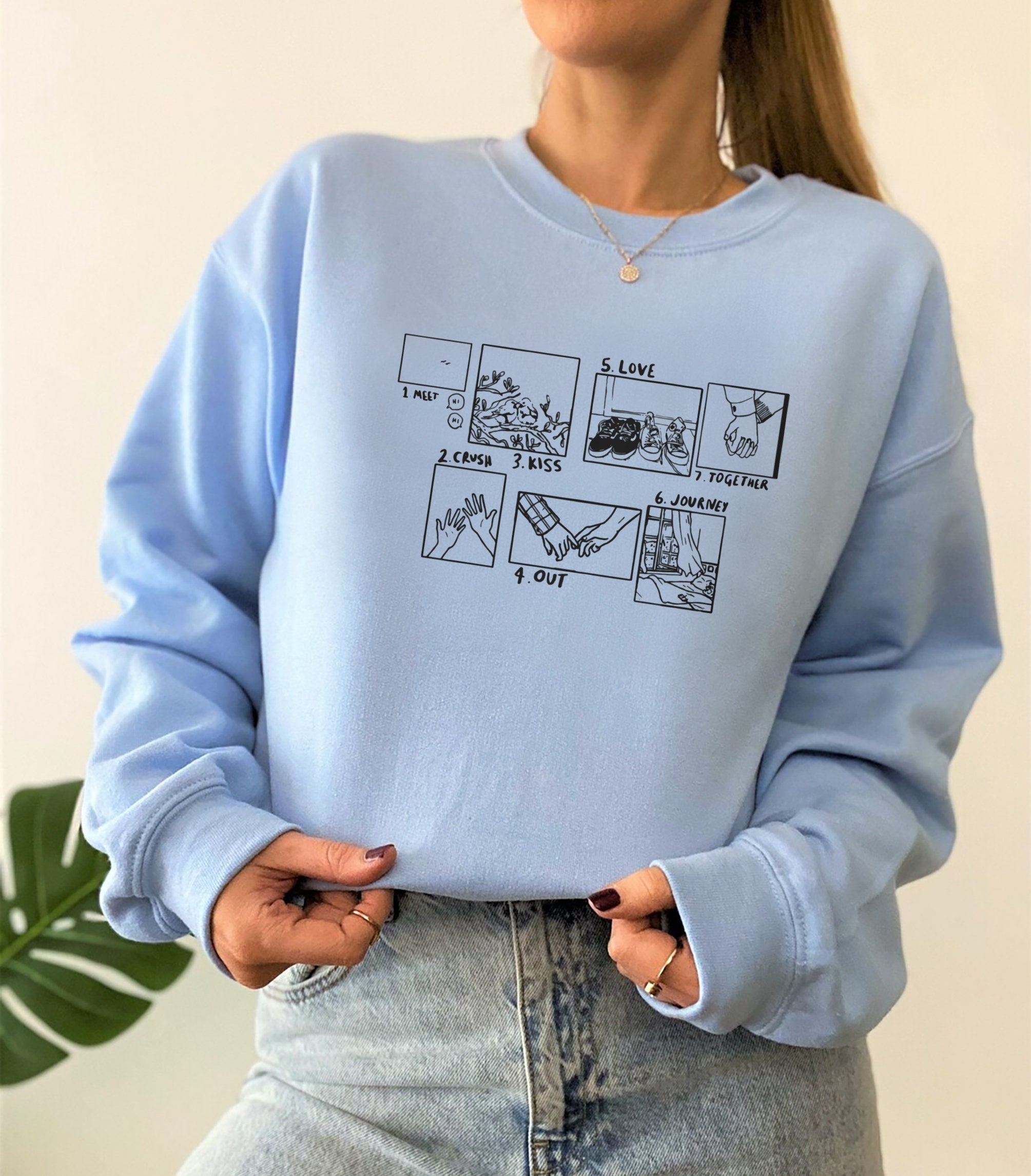 Heartstopper Phases Inspired Book Nick And Charlie Unisex Sweatshirt Heartstopper Phases Inspired Book Nick And Charlie Unisex Sweatshirt