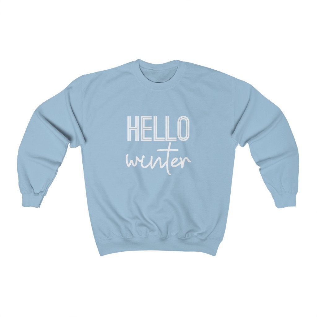 Hello Winter Art Unisex Sweatshirt Hello Winter Art Unisex Sweatshirt