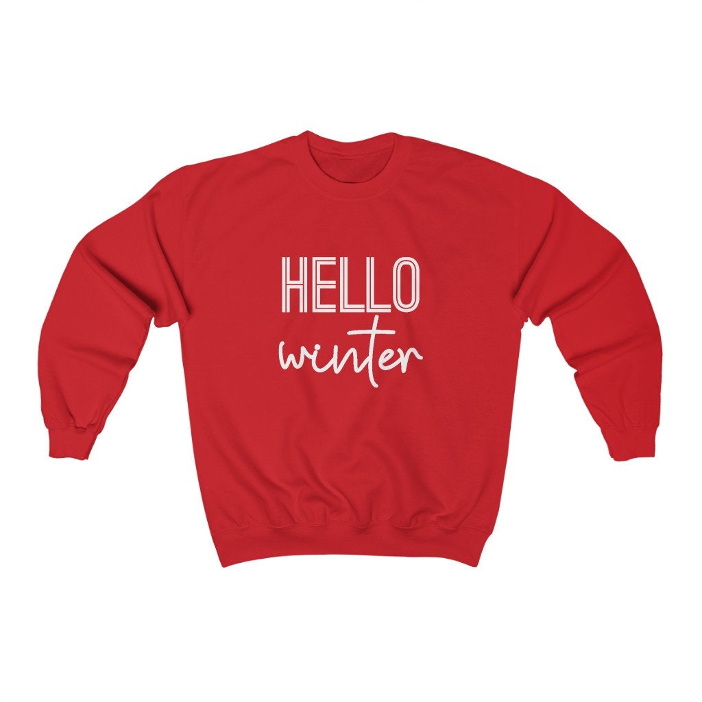 Hello Winter Art Unisex Sweatshirt Hello Winter Art Unisex Sweatshirt